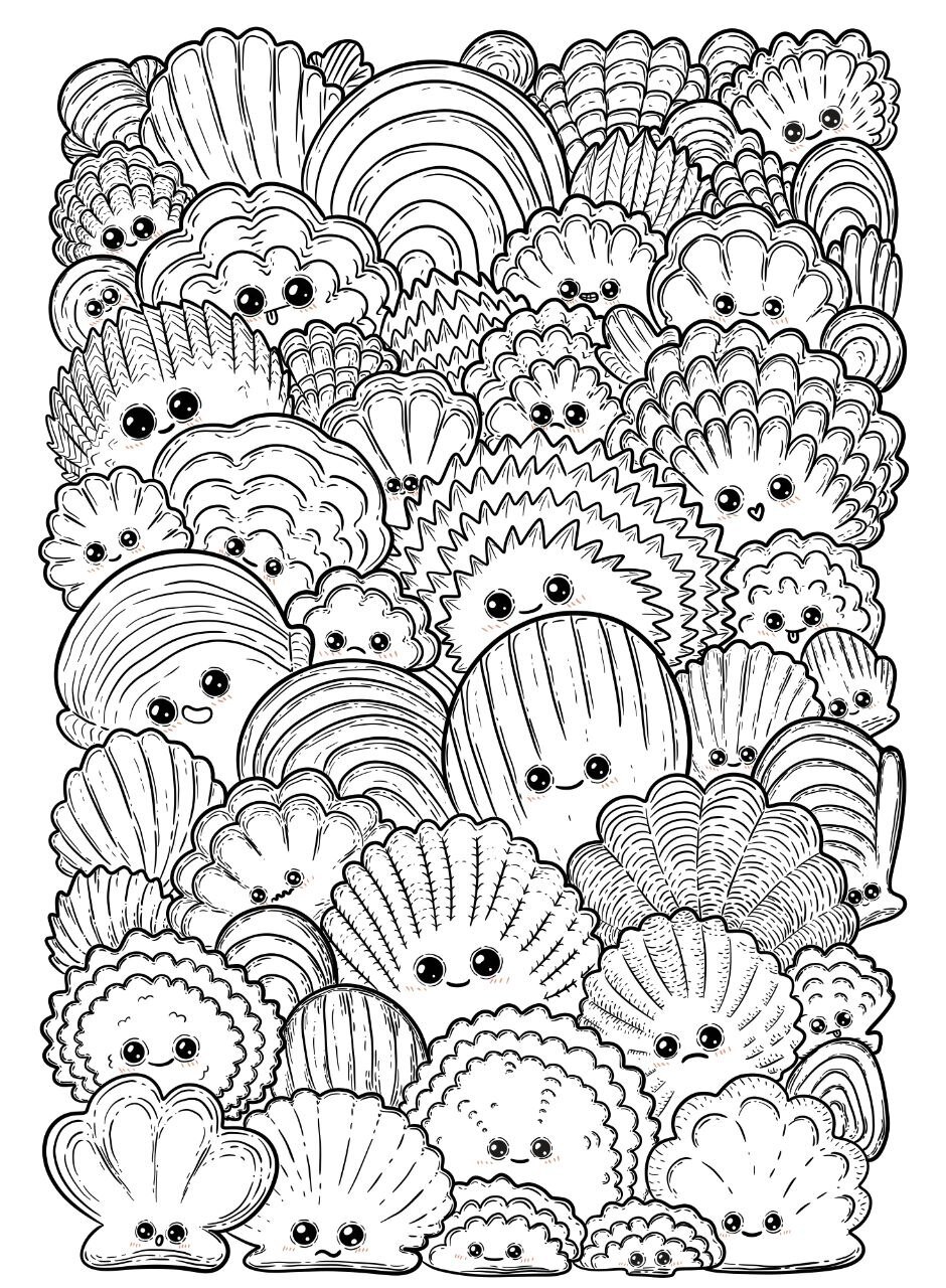 I haven't published coloring pages for a long time - My, Images, For children, Coloring, Antistress, Milota