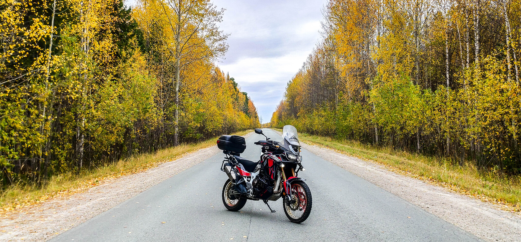 Вот и сезончику конец... - Моё, Мото, Погода, Осень, Honda, Honda africa twin, Мотоциклисты, Длиннопост