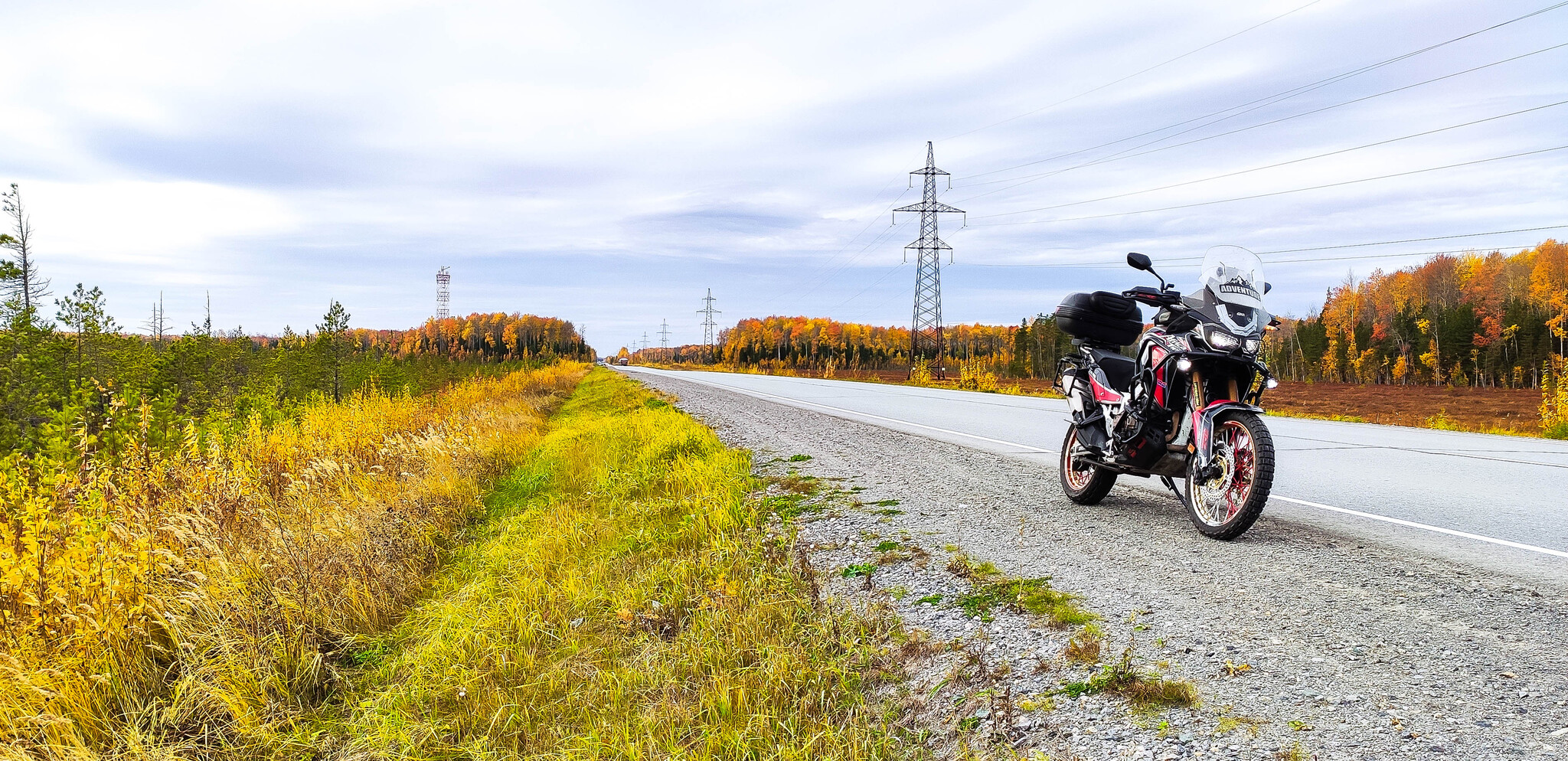 Вот и сезончику конец... - Моё, Мото, Погода, Осень, Honda, Honda africa twin, Мотоциклисты, Длиннопост