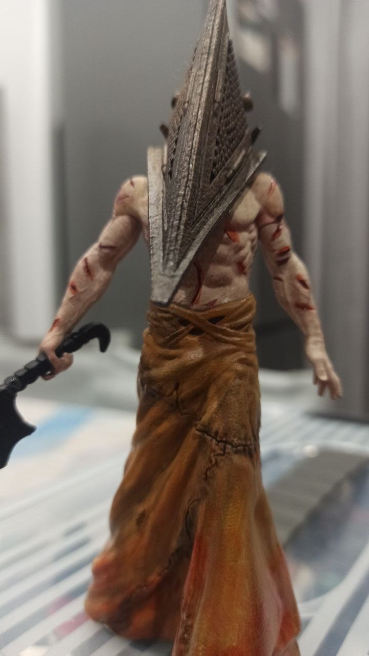 Pyramid Head Figurine - My, Painting, 3D печать, Painting miniatures, 3D printer, Longpost, Silent Hill, Pyramid head, Figurines