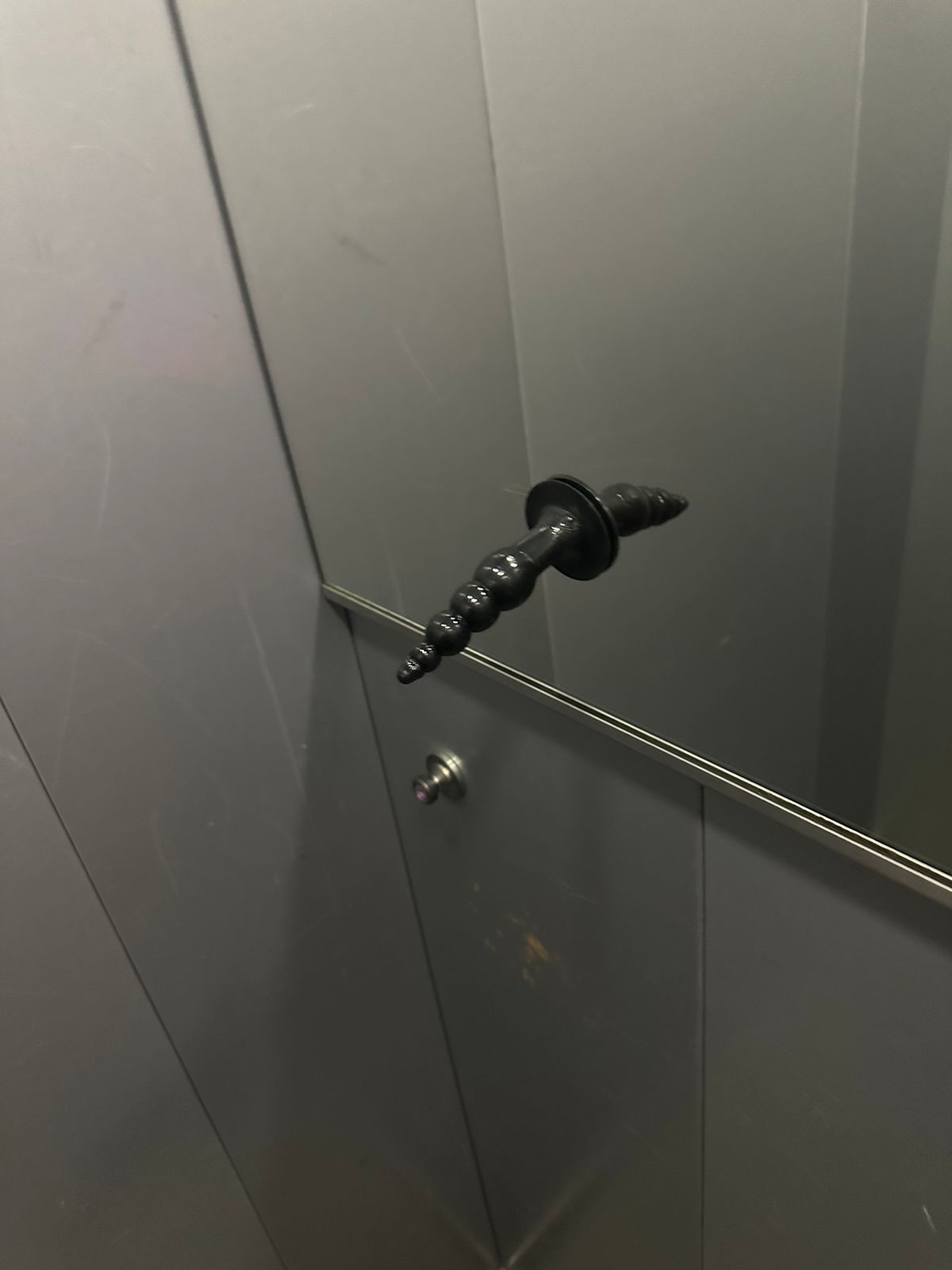 Found in the elevator of our building - My, Mirror, Elevator, Question, Butt plug, Sex Toys, The photo