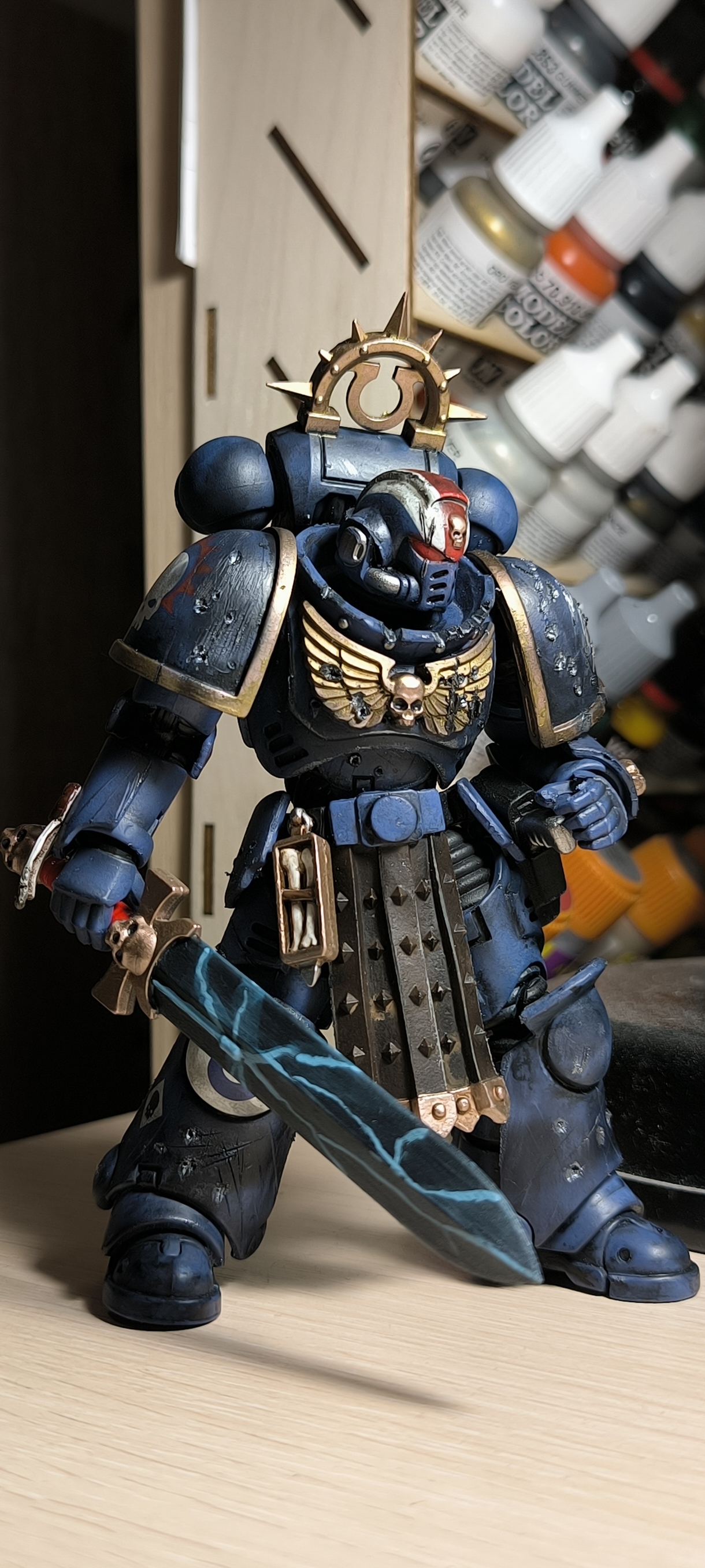 Continuation of the post White Consul from JoyToy - My, Mobile photography, Warhammer 40k, Warhammer, Joy toy, Primaris space marines, Loyal Space marines, Longpost, Wh miniatures, Reply to post, A wave of posts