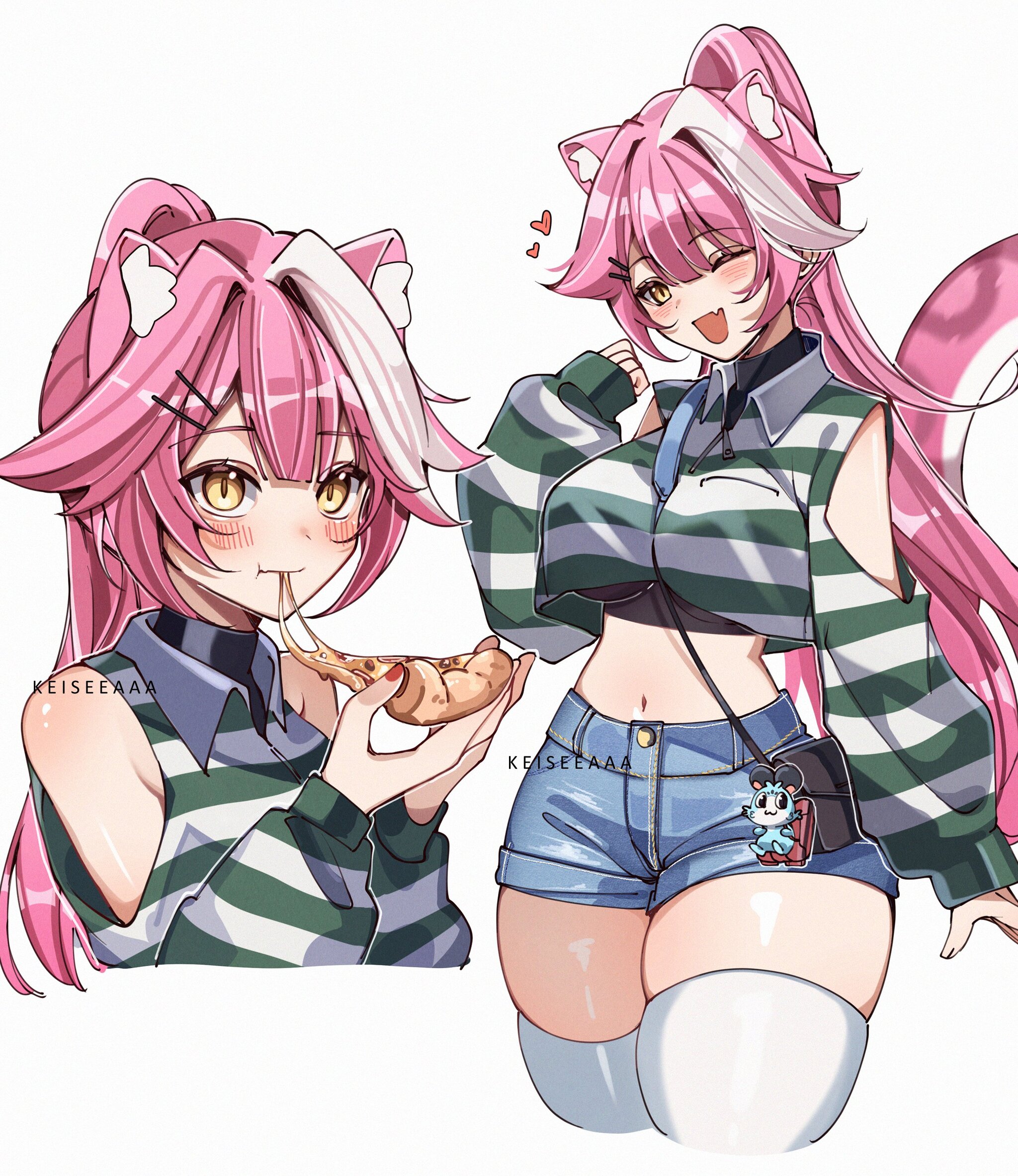 Casual Justice - Аниме, Anime Art, Virtual YouTuber, Hololive, Gigi Murin, Elizabeth Rose Bloodflame, Raora Panthera, Cecilia Immergreen, Длиннопост