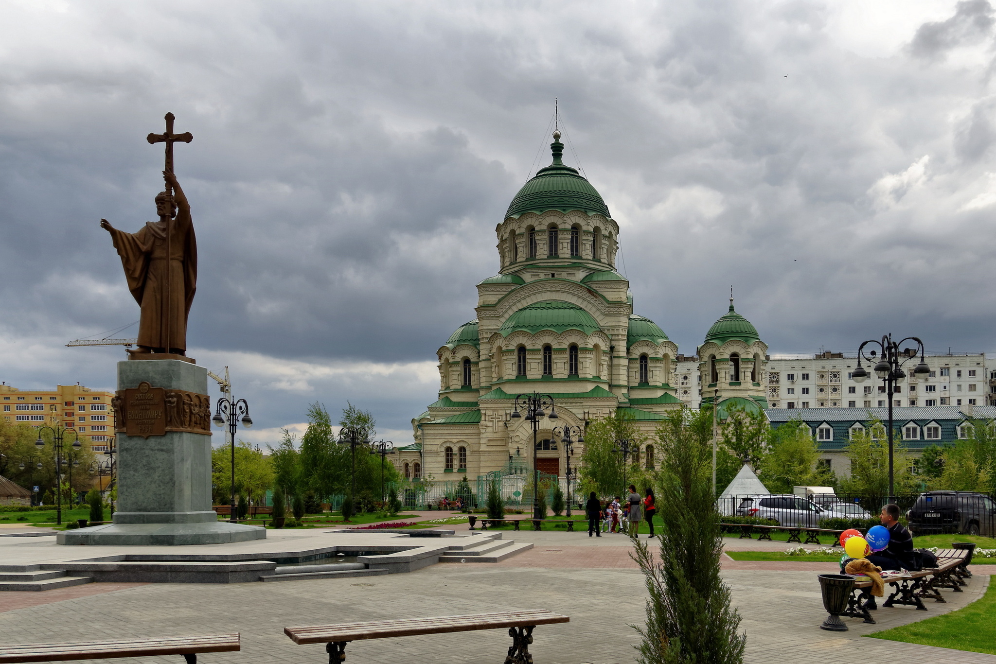 Astrakhan. Cathedral of St. Vladimir - My, The photo, 2015, May, Astrakhan, Travels, The cathedral