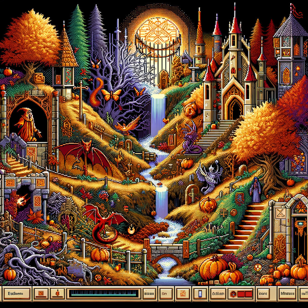 PT№458 Nostalgia for DOS-era graphics and a bit of neural network visual trash - Illustrations, Neural network art, Hobby, Dos, Longpost