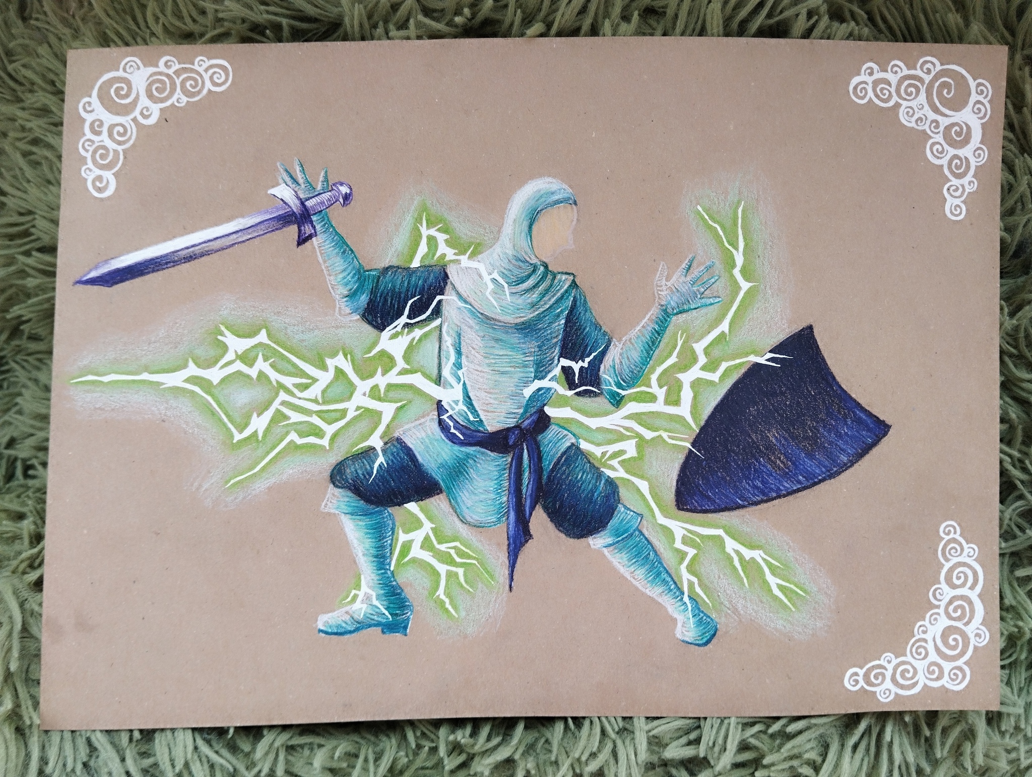 Scrolls for Heroes of Might and Magic and Might and Magic, Part 20 - My, Painting, Beginner artist, Colour pencils, Герои меча и магии, HOMM III, Liner, Traditional art, Pyrite, Amazonite, Pencil drawing, Might and Magic VI, Might and magic, Longpost