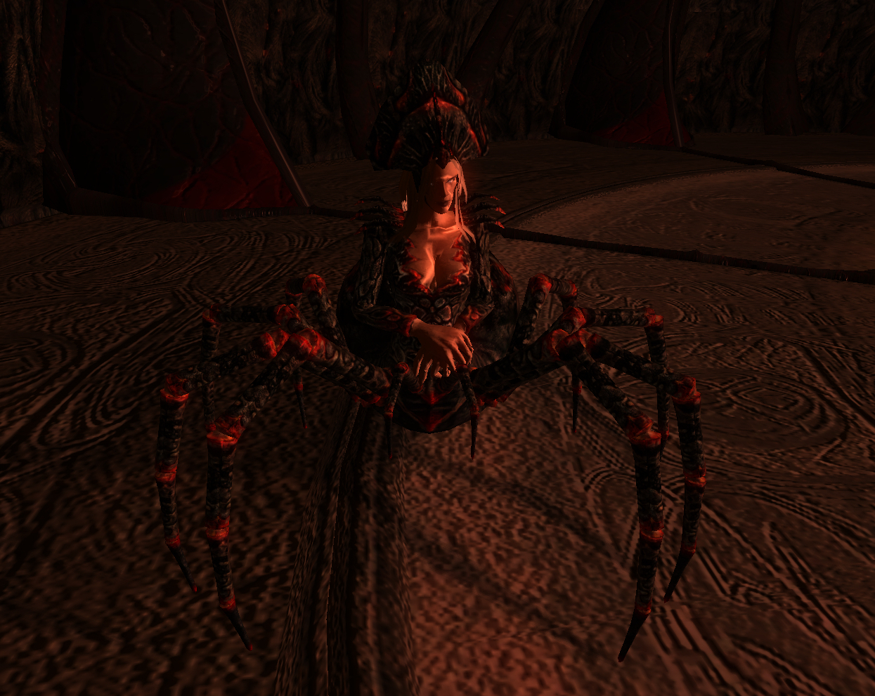 Spider Daedra - My, Bethesda, The elder scrolls, The Elder Scrolls IV: Oblivion, RPG, Tamriel, Cyrodile, Daedra, Spider, Monster, Nostalgia, Screenshot