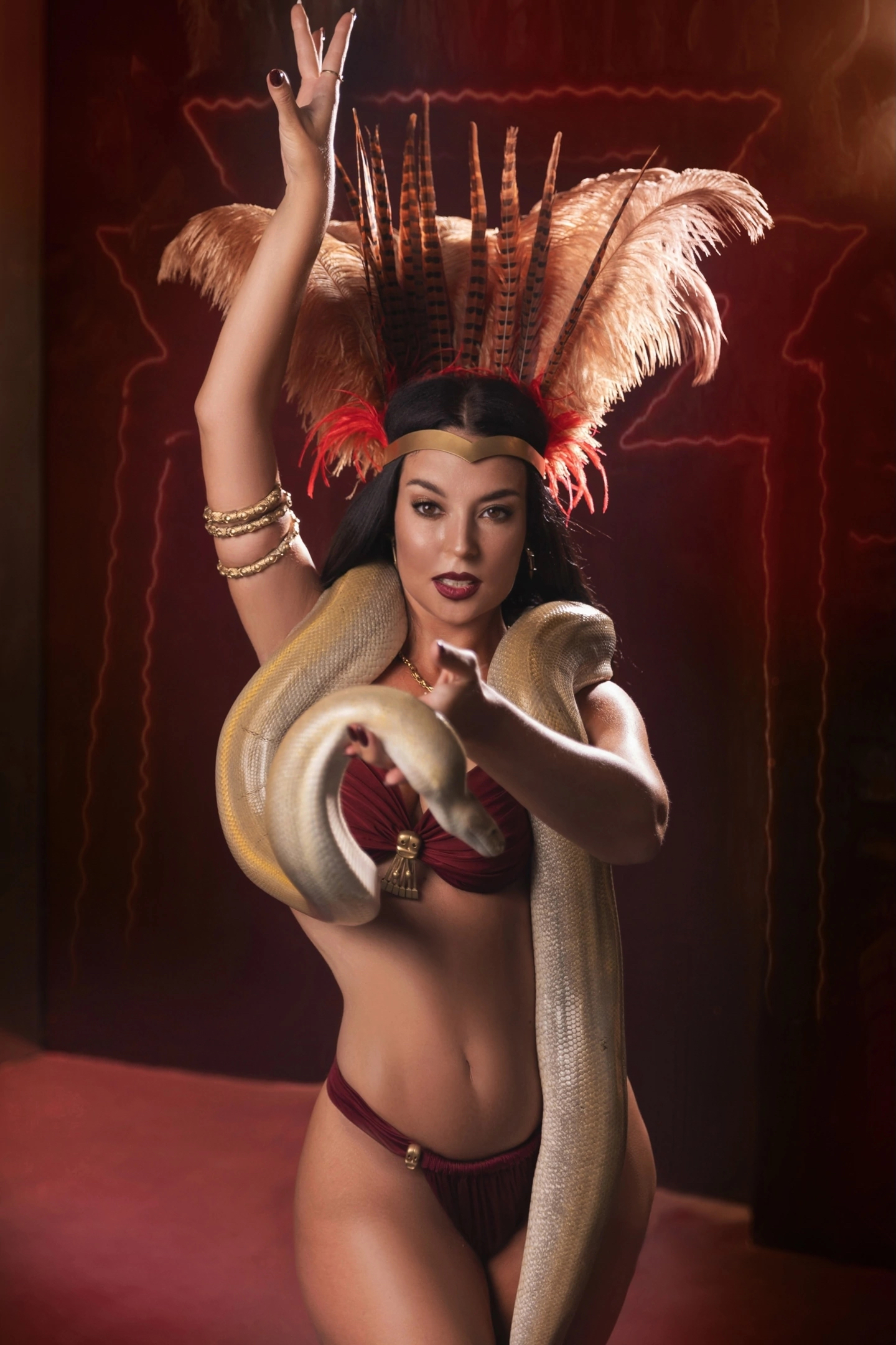 Santanico Pandemonium. From Dusk Till Dawn Cosplay - My, Cosplay, From dusk to dawn, Quentin Tarantino, Snake, Dancing, Video, Movies, Fantasy, Vampires, Vertical video, Longpost, The photo