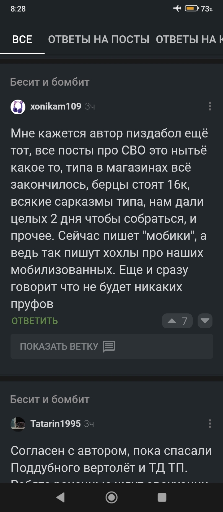 Zhenechka was offended - My, Author's story, Evgeny Poddubny, Politics, Mobilization, Special operation, Mat, Video, Vertical video, Longpost, Screenshot, Deleting posts on Pikabu, Moderation questions