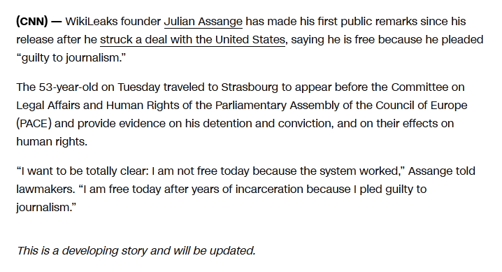 Julian Assange says he pleaded 'guilty of journalism' - Politics, Julian Assange, USA, European Union, Pase, Longpost