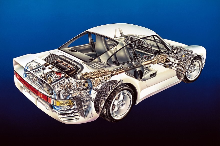 Porsche 959: How to miss the rally, but win the Dakar and wipe Ferrari's nose - Auto, Technics, Inventions, Car history, Porsche, Ferrari, Автоспорт, Engine, Tuning, Spare parts, Retro car, Germany, Longpost