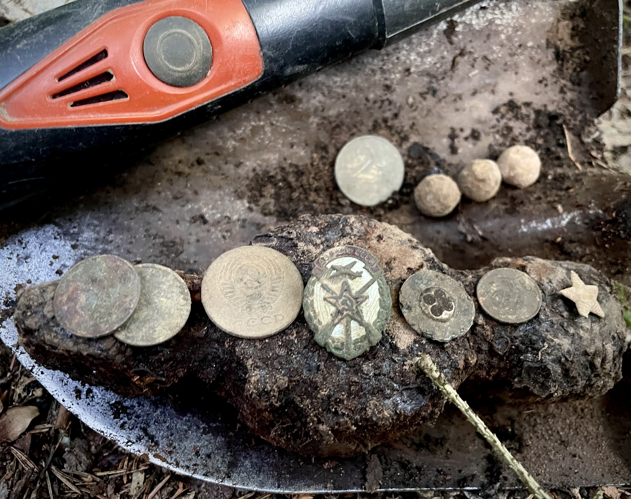 The story of one find: what did a forest find from the thicket tell me? - My, Tourism, Find, Treasure hunt, the USSR, Made in USSR, Leisure, Forest, Moscow region, Collecting, Icon, Rarity, Longpost, Metal detector