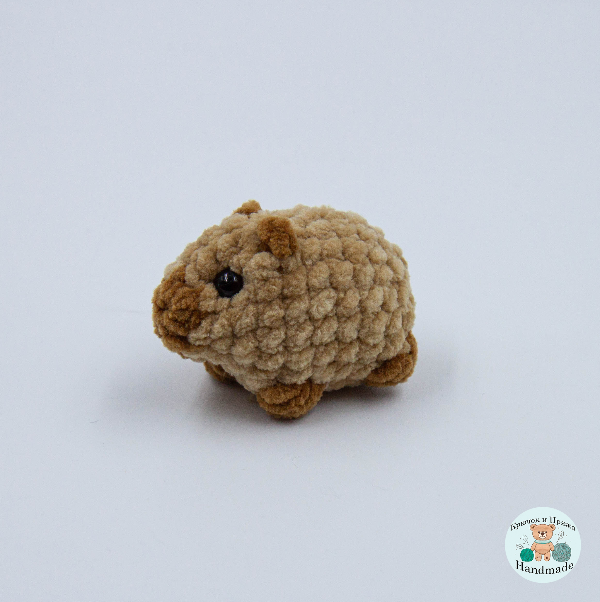 Capybara - My, Needlework without process, Amigurumi, Knitting, Knitted toys, Crochet, Capybara