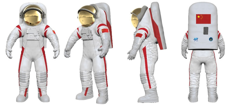 China Shows Off Lunar Spacesuit - Space, Astronomy, China, Spacesuit, moon, Video, Youtube