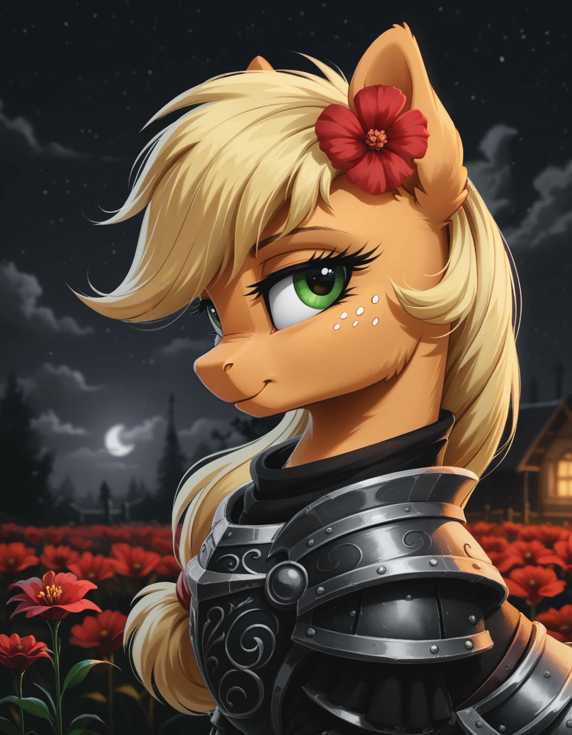 Бронеяблоко - My Little Pony, PonyArt, Applejack, Арты нейросетей