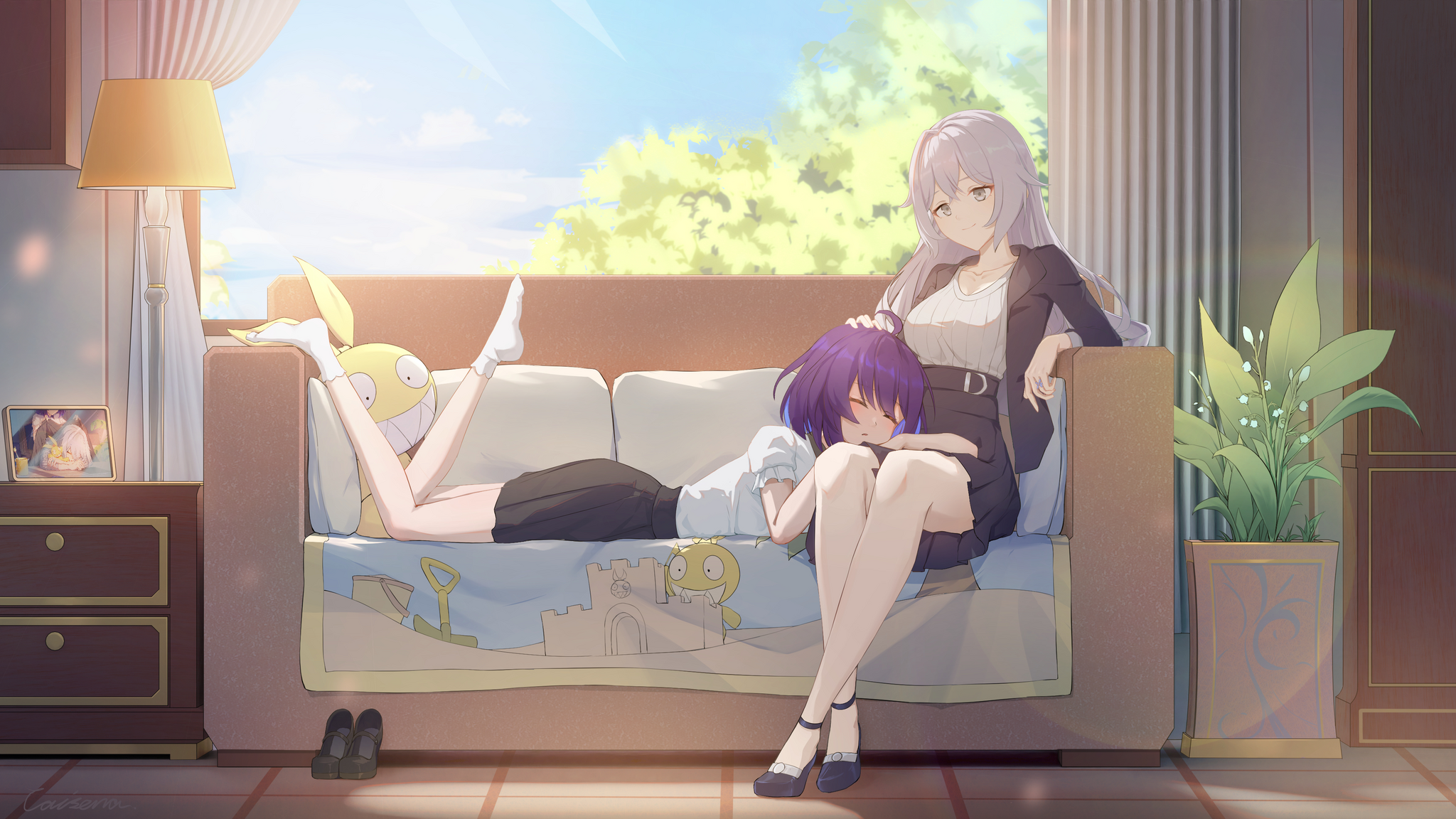 House - Anime art, Anime, Honkai Impact, Bronya Zaychik, Seele Vollerei, Caisena