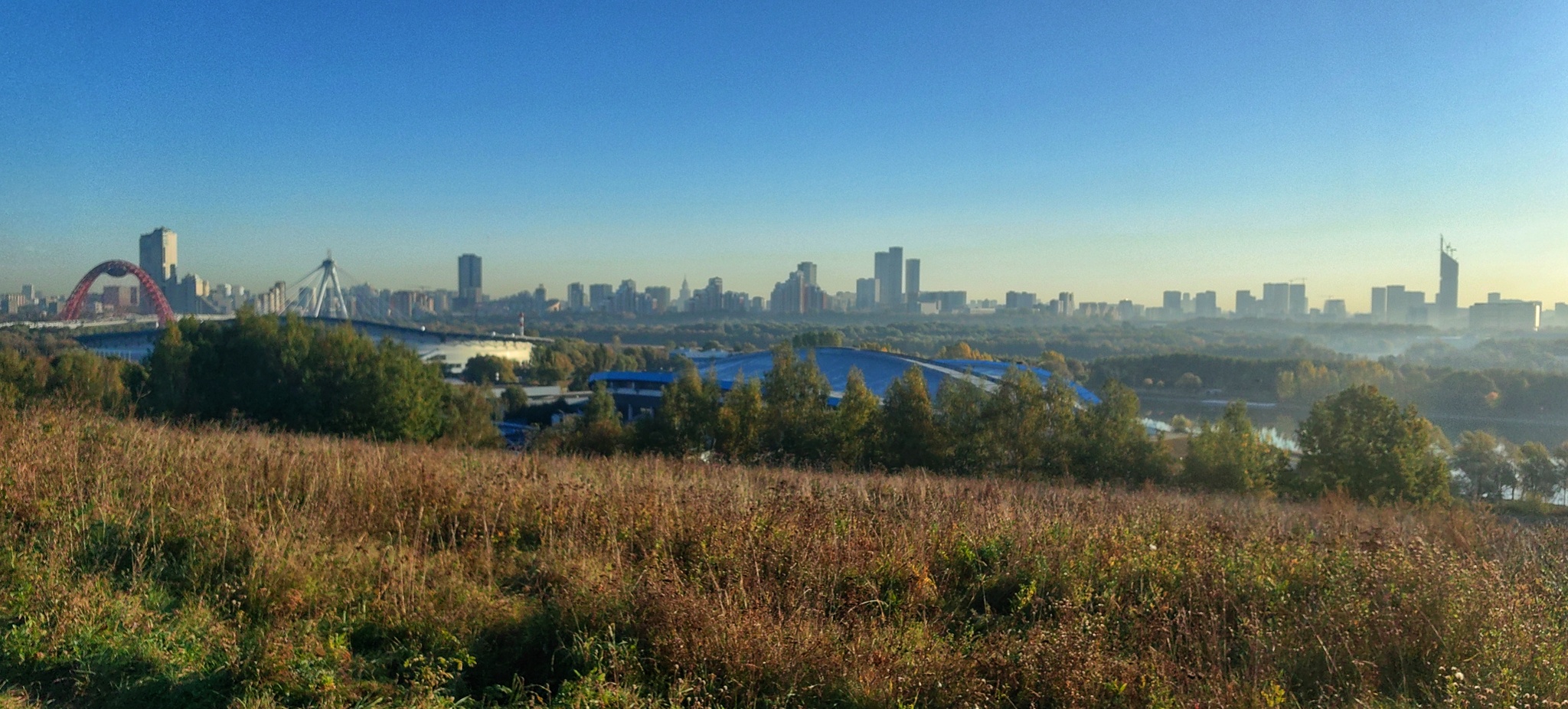 Morning walk to Krylatskie Hills - My, A bike, Bike path, Krylatskoye, Workout, Longpost