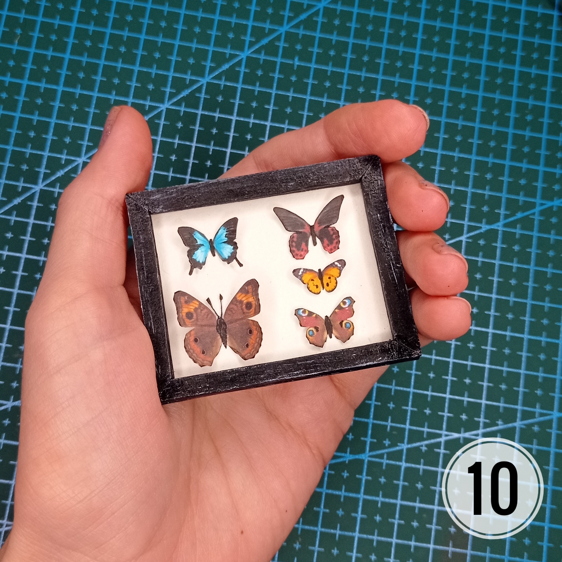 Mini MK Miniature collection of butterflies - My, Master Class, Miniature, Butterfly, With your own hands, Longpost, Needlework with process