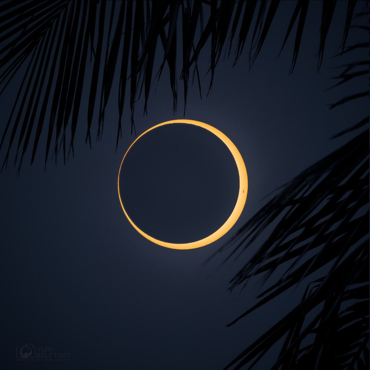 An annular solar eclipse was visible in the Pacific region yesterday - Solar eclipse, Eclipse, Informative, Easter Island, Telegram (link), Longpost