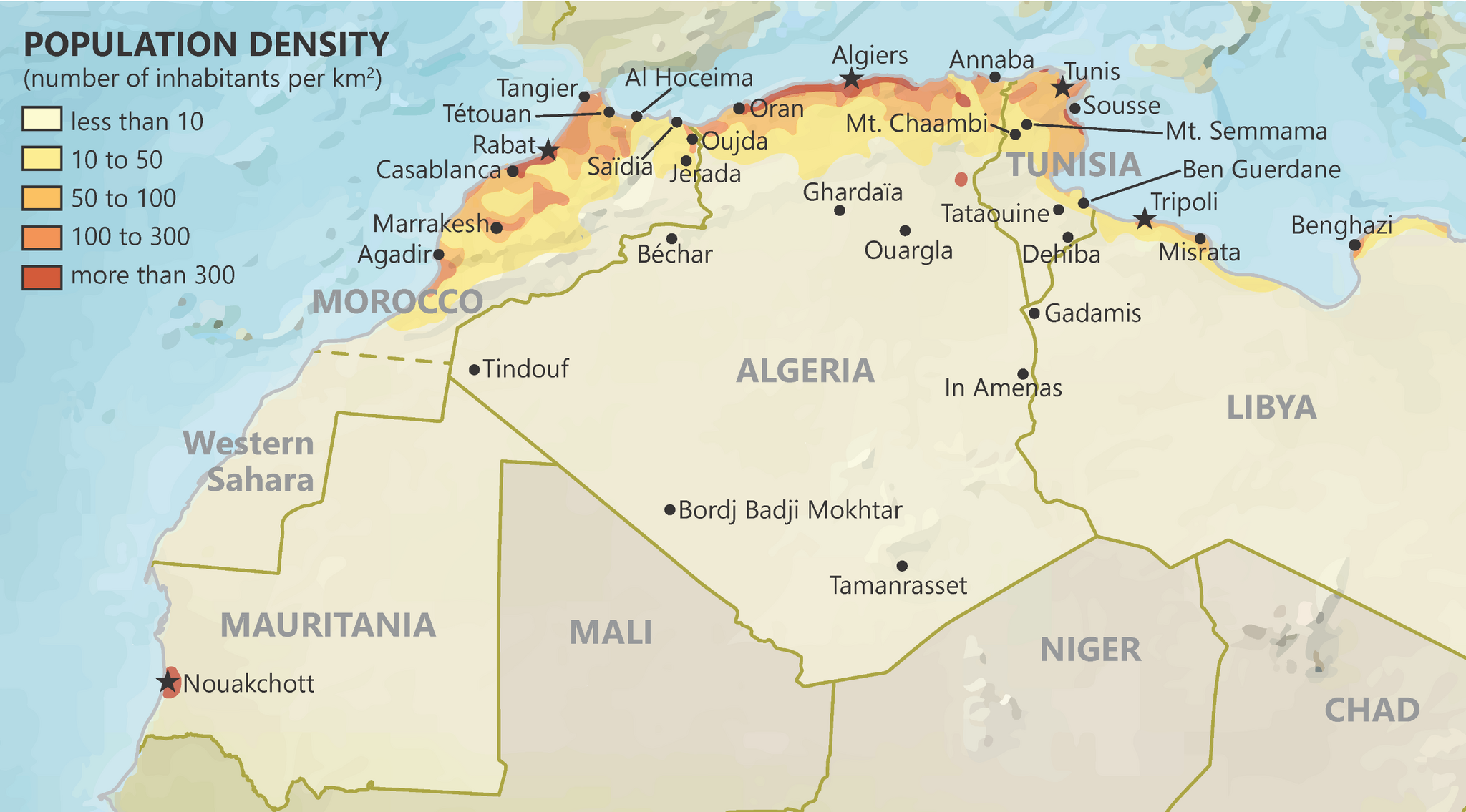 Giant States and Their Features 2 - My, Geography, Cards, Country, Population density, Population, Climate, Kazakhstan, Mongolia, Iran, Indonesia, Algeria, Mexico, Argentina, Morocco, Tunisia, Nature, Longpost