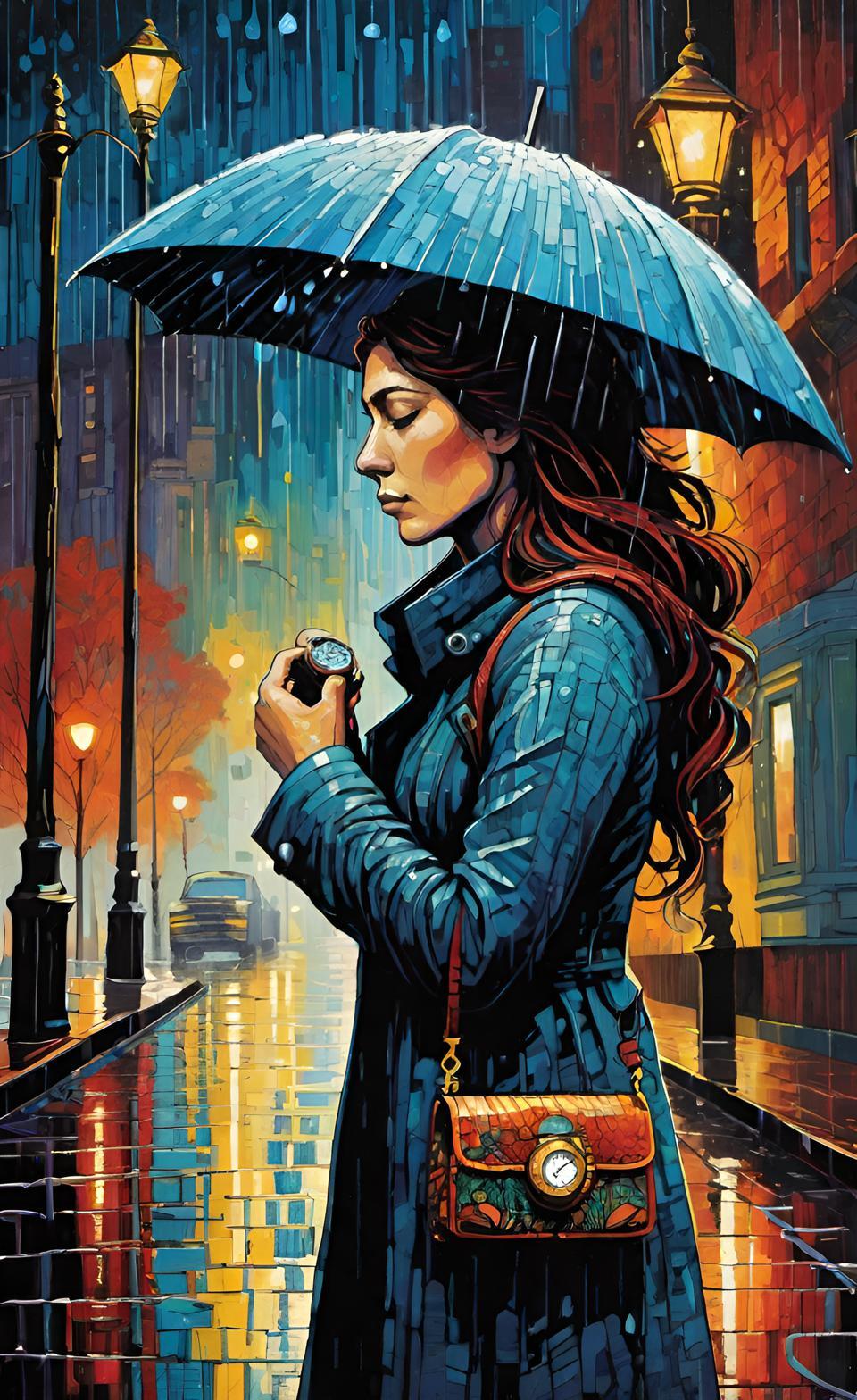 Where did the expression come from? - My, Neural network art, Artificial Intelligence, Computer graphics, Telegram, Telegram (link), Origin, Expression, Phraseologisms, Rain, After the rain, Thursday, Longpost