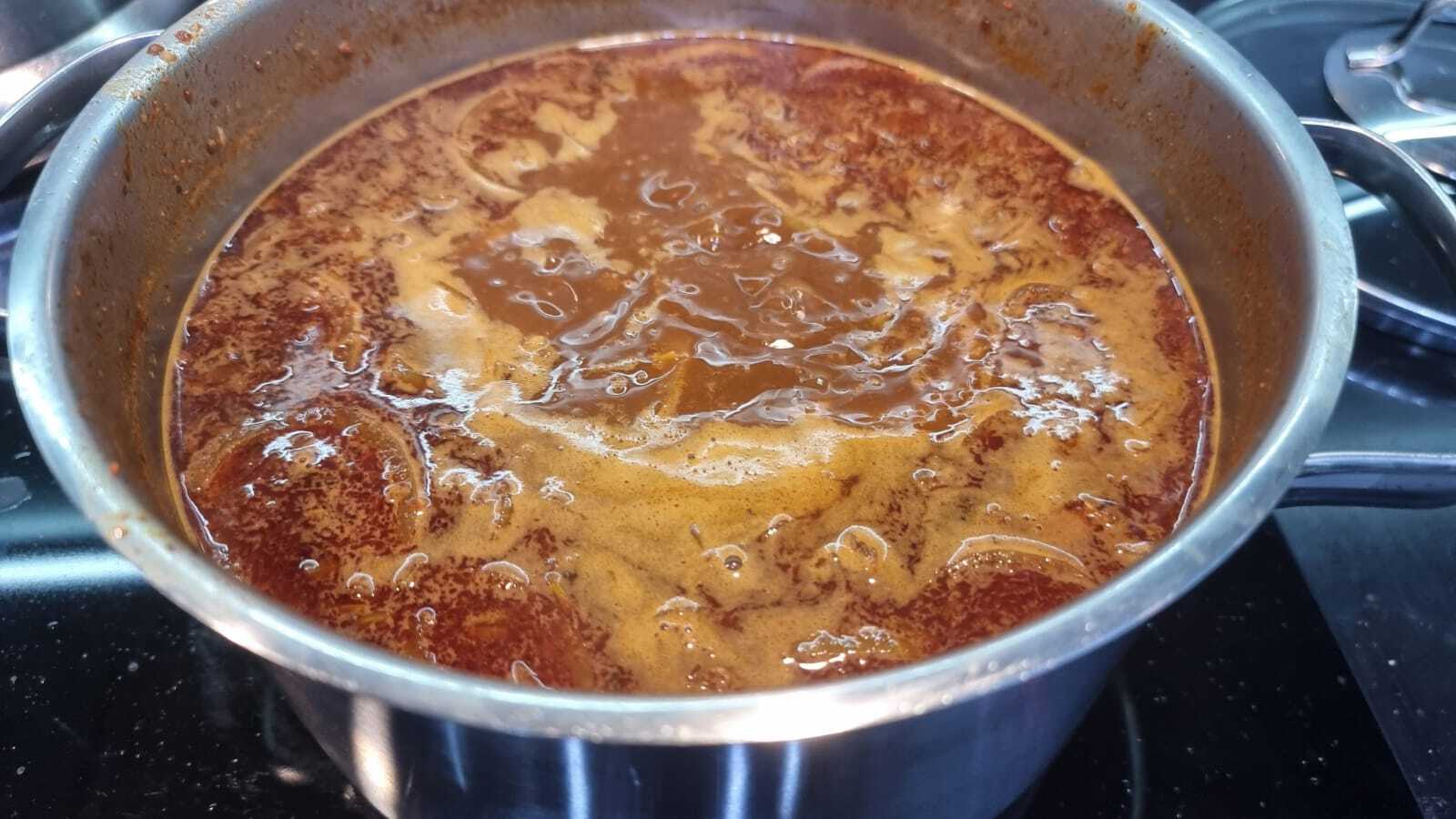 Red Fire Panda Soup or the Wet Fantasies of a Capsaicin Maniac - My, Recipe, Cooking, Preparation, Soup, Men's cooking, Asian food, Hot peppers, Dinner, Dinner, Longpost, Food