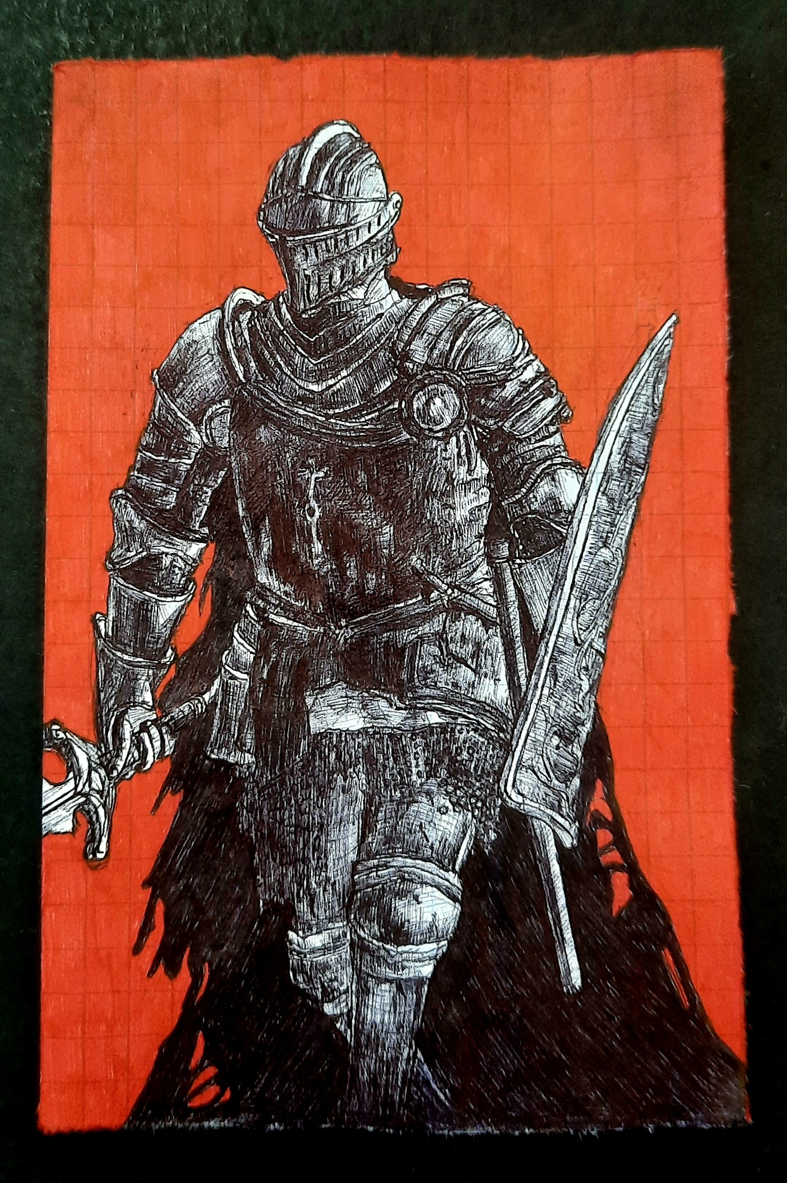 Knight of Lothric - My, Graphics, Drawing, Dark souls, Hobby, Art, Dark souls 3