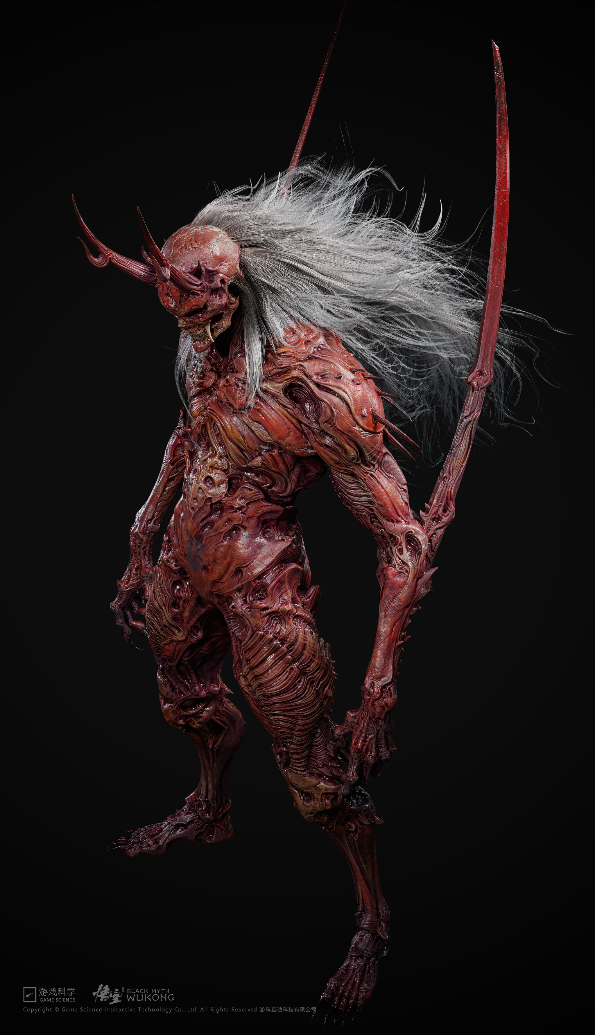 Oni - Demon, Japanese mythology, Demon they, Art, 3D, Longpost