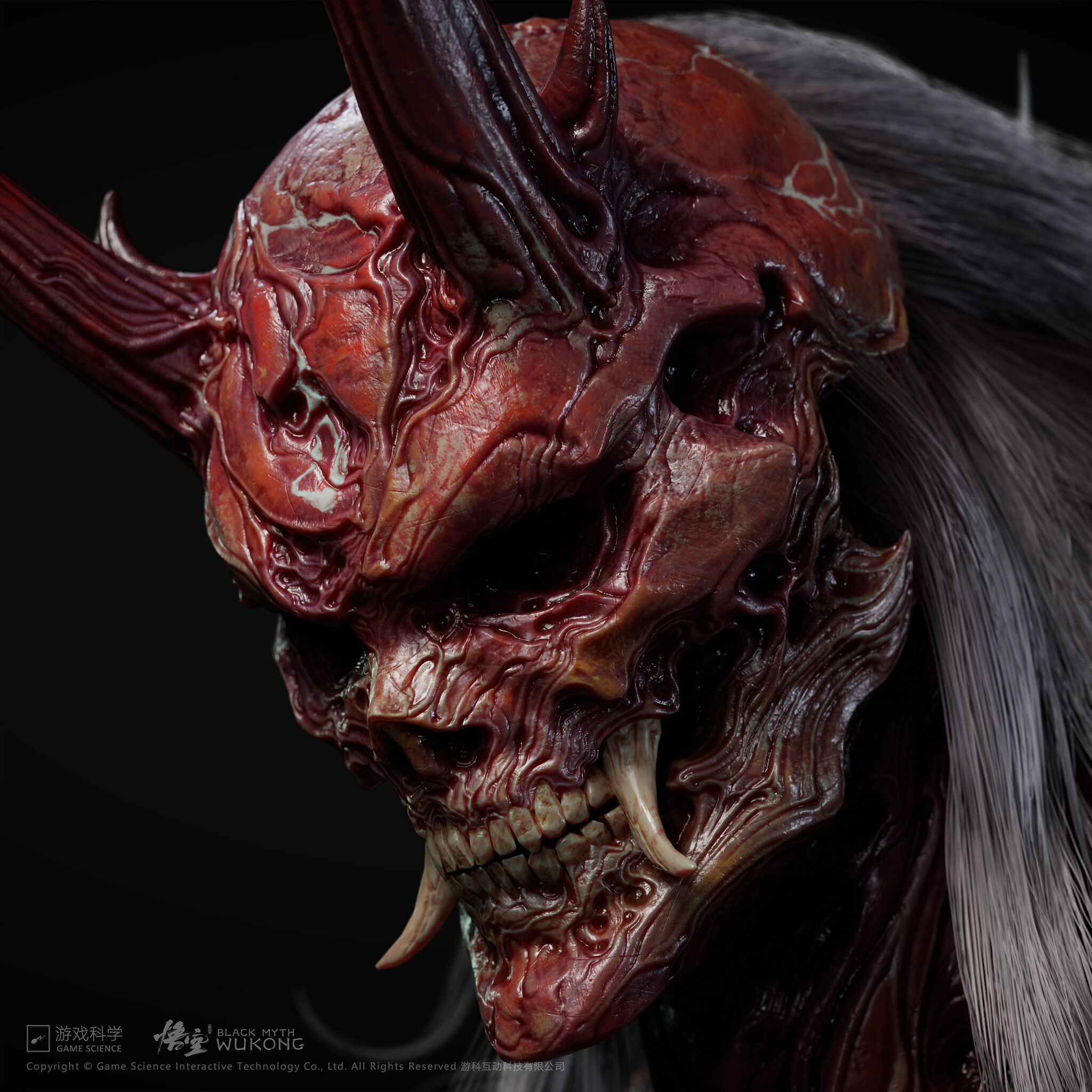 Oni - Demon, Japanese mythology, Demon they, Art, 3D, Longpost