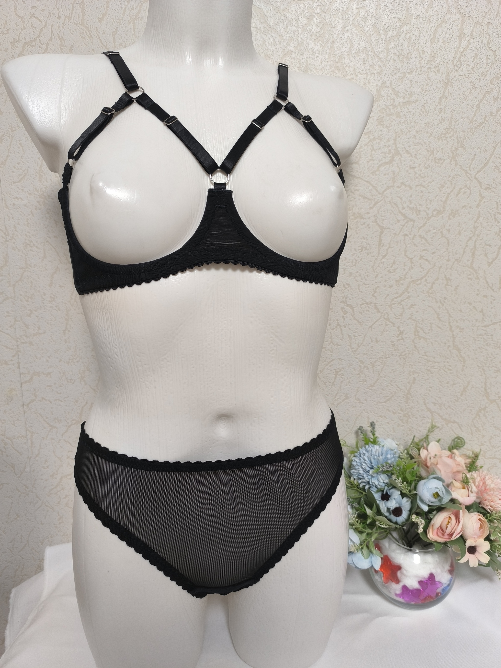 Well, now this is definitely a set for the brave) - My, Handmade, Needlework, Needlework without process, Bra, Underwear, Sewing, The photo, Longpost