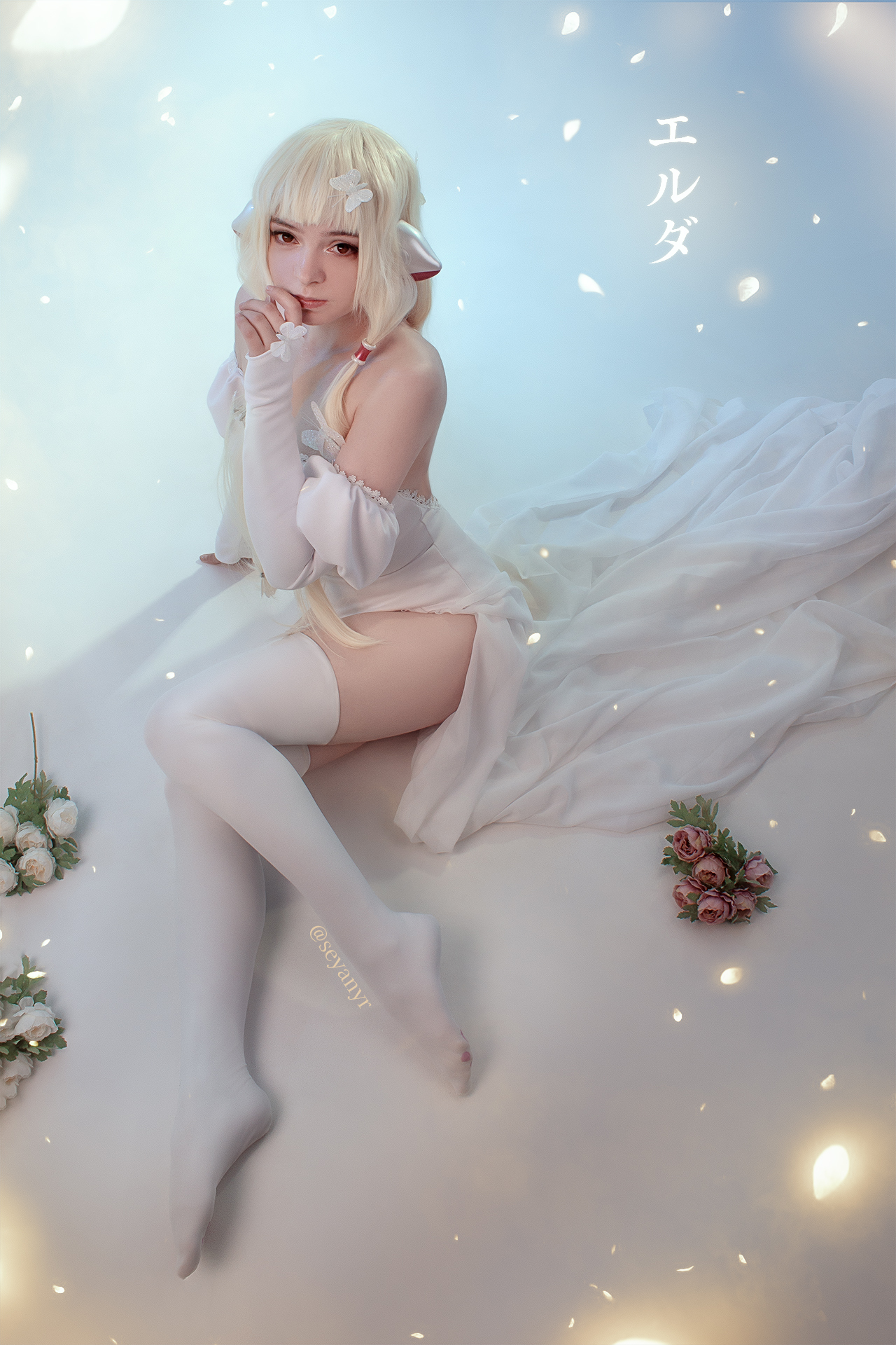 Chii - My, Cosplay, Girls, Cosplayers, The photo, Stockings, Chii, Chobits, Anime, Blonde