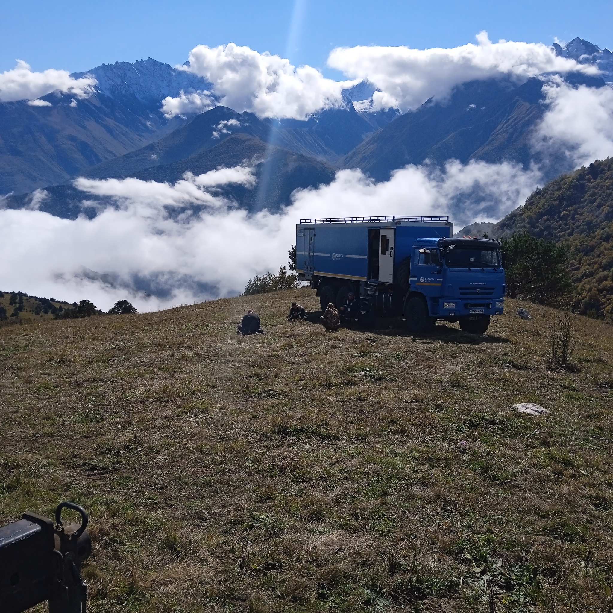 Liners of the Caucasus - My, Caucasus mountains, Energy (energy production), The mountains, The photo