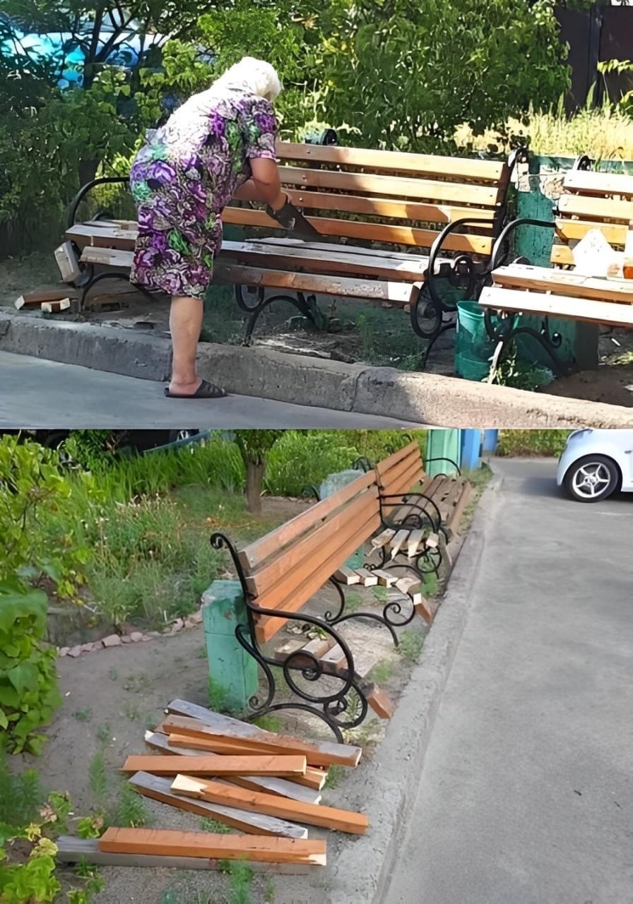 Elders must be respected - Benches, Grandma, Marasmus, Courtyard, Repeat