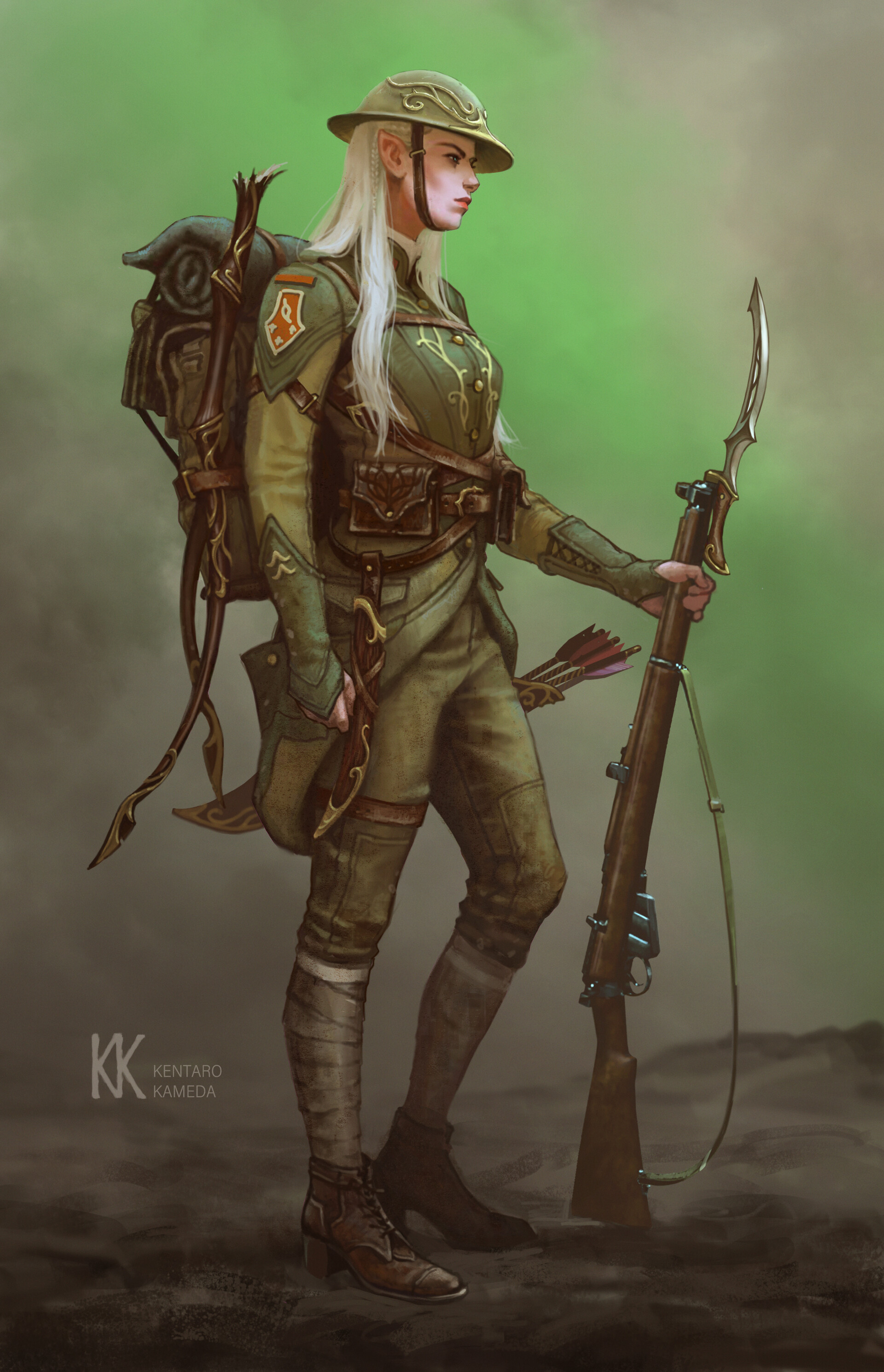 Elven soldier - Art, Elves