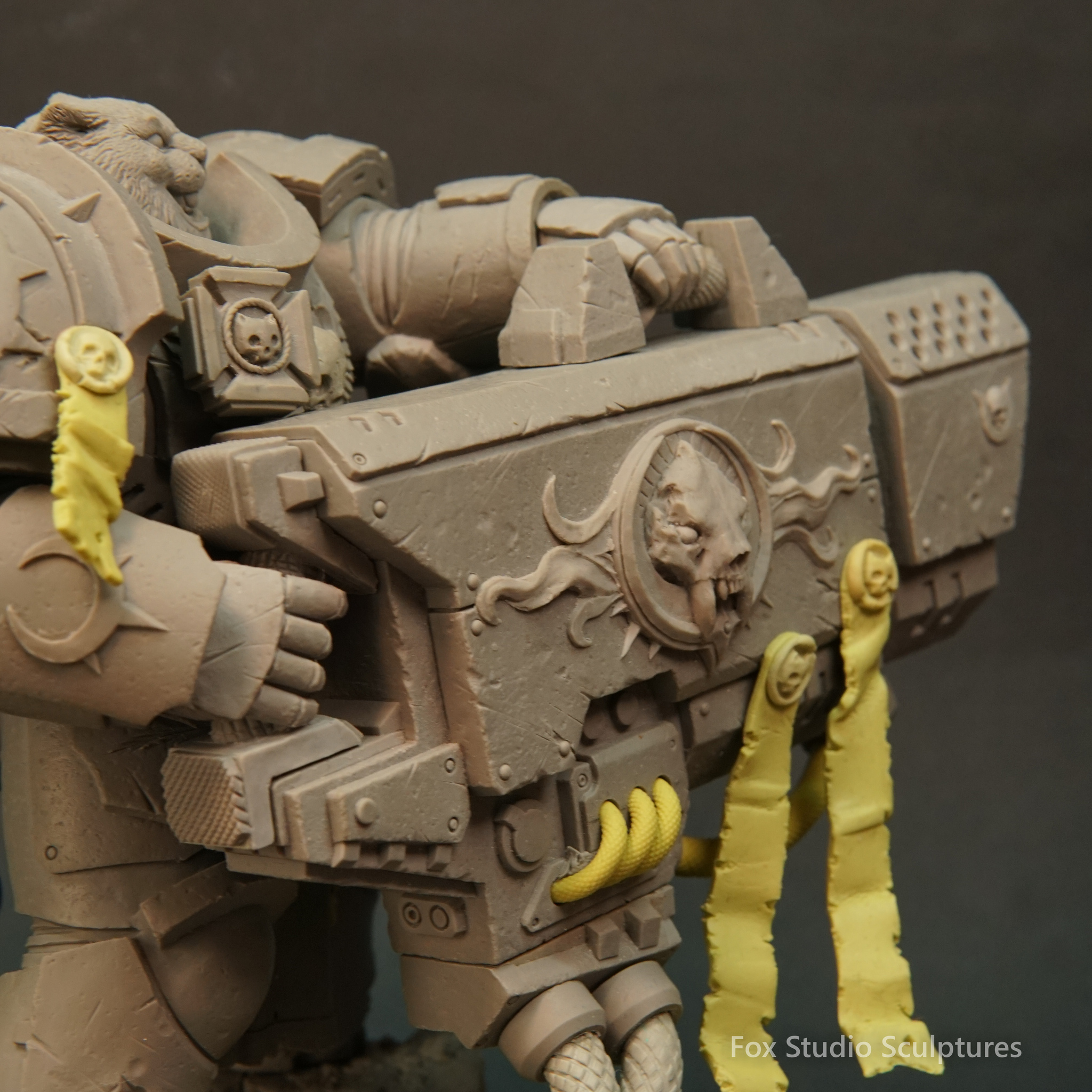 Warhammer SpaceCat брат Персик,супермегаультра мельта - Моё, Warhammer, Warhammer 40k, Лепка, Кот, Скульптура, Фигурки, Котята, Adeptus Astartes, Warhammer 30k, Длиннопост