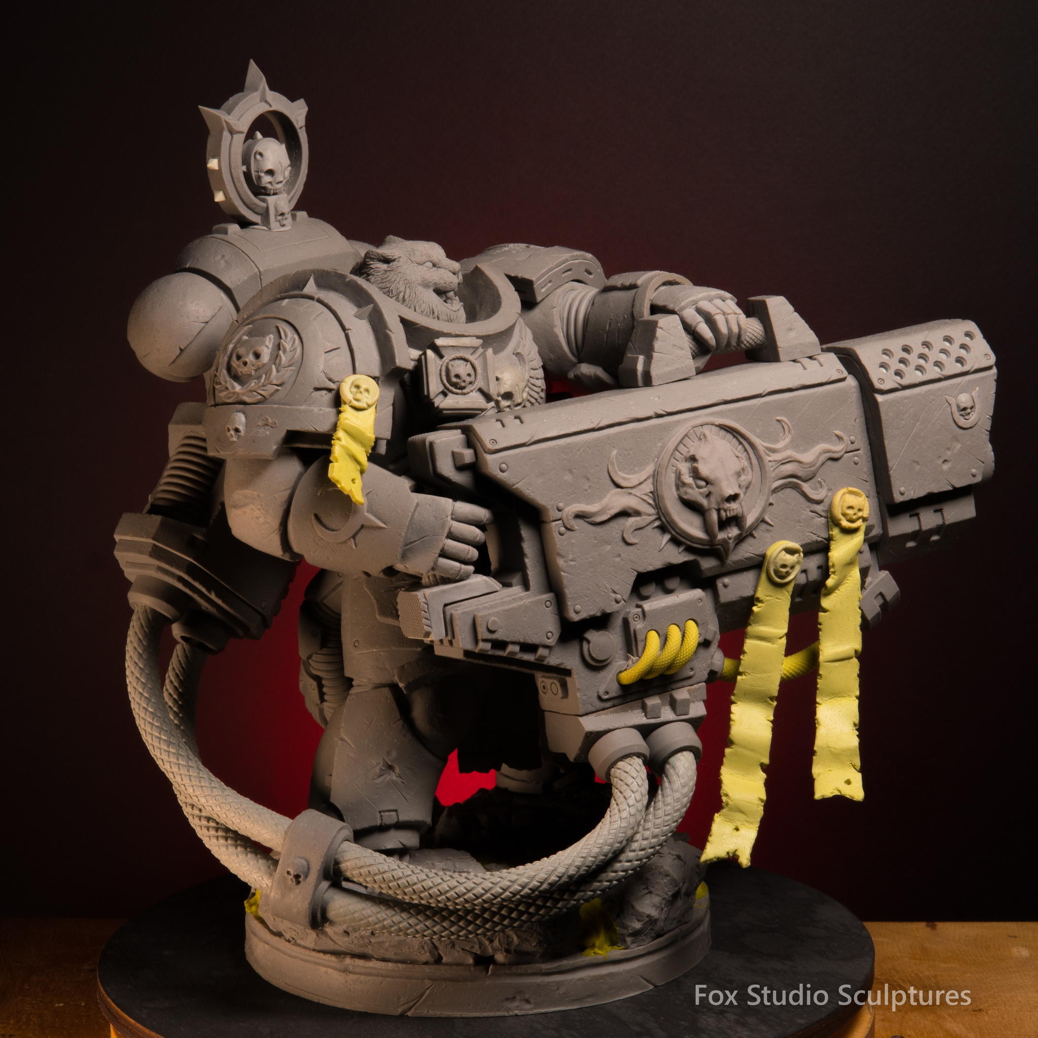 Warhammer SpaceCat брат Персик,супермегаультра мельта - Моё, Warhammer, Warhammer 40k, Лепка, Кот, Скульптура, Фигурки, Котята, Adeptus Astartes, Warhammer 30k, Длиннопост