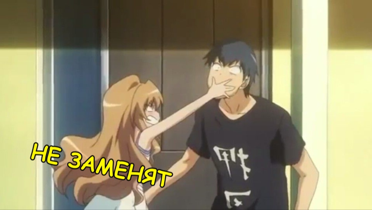 Go for a walk in the yard - Anime, Toradora, Anime memes, Longpost