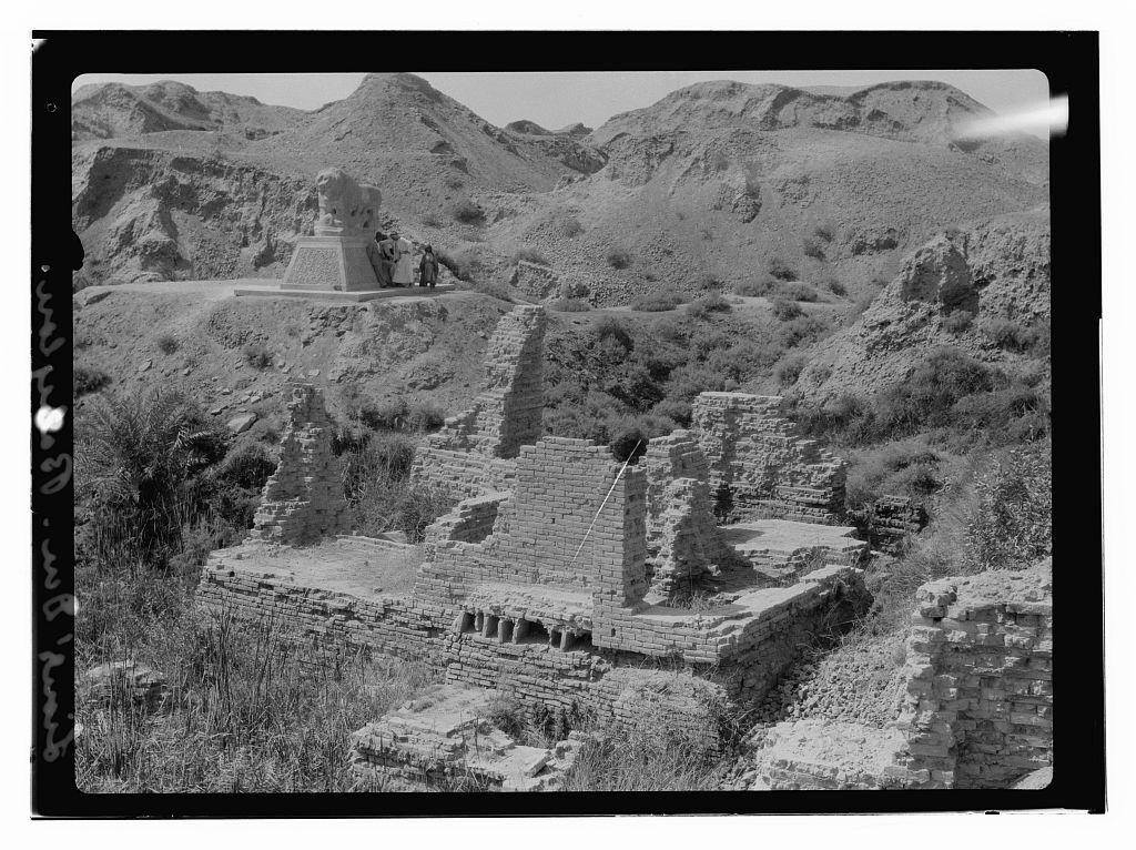 Развалины Вавилона на фотографиях 1932 года - История (наука), Археология, Историческое фото, Прошлое, Старое фото, Вавилон, 1932, Черно-белое фото, Длиннопост