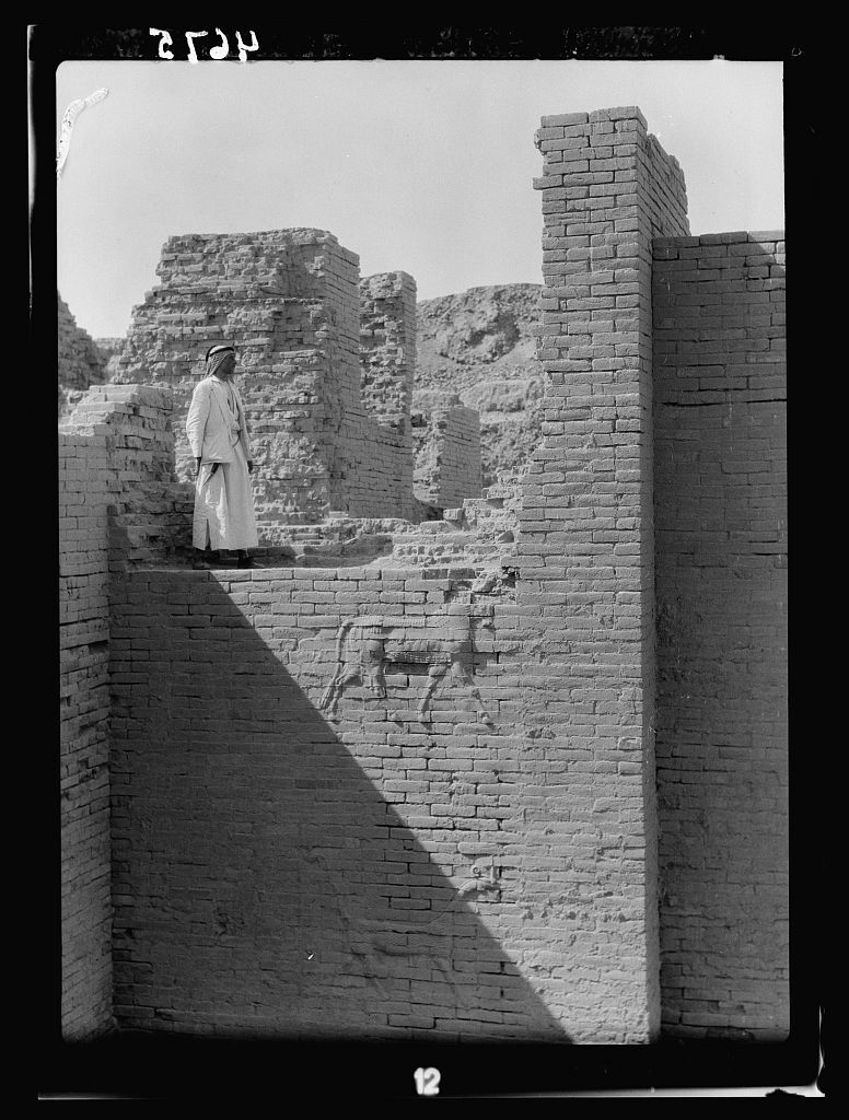 Развалины Вавилона на фотографиях 1932 года - История (наука), Археология, Историческое фото, Прошлое, Старое фото, Вавилон, 1932, Черно-белое фото, Длиннопост