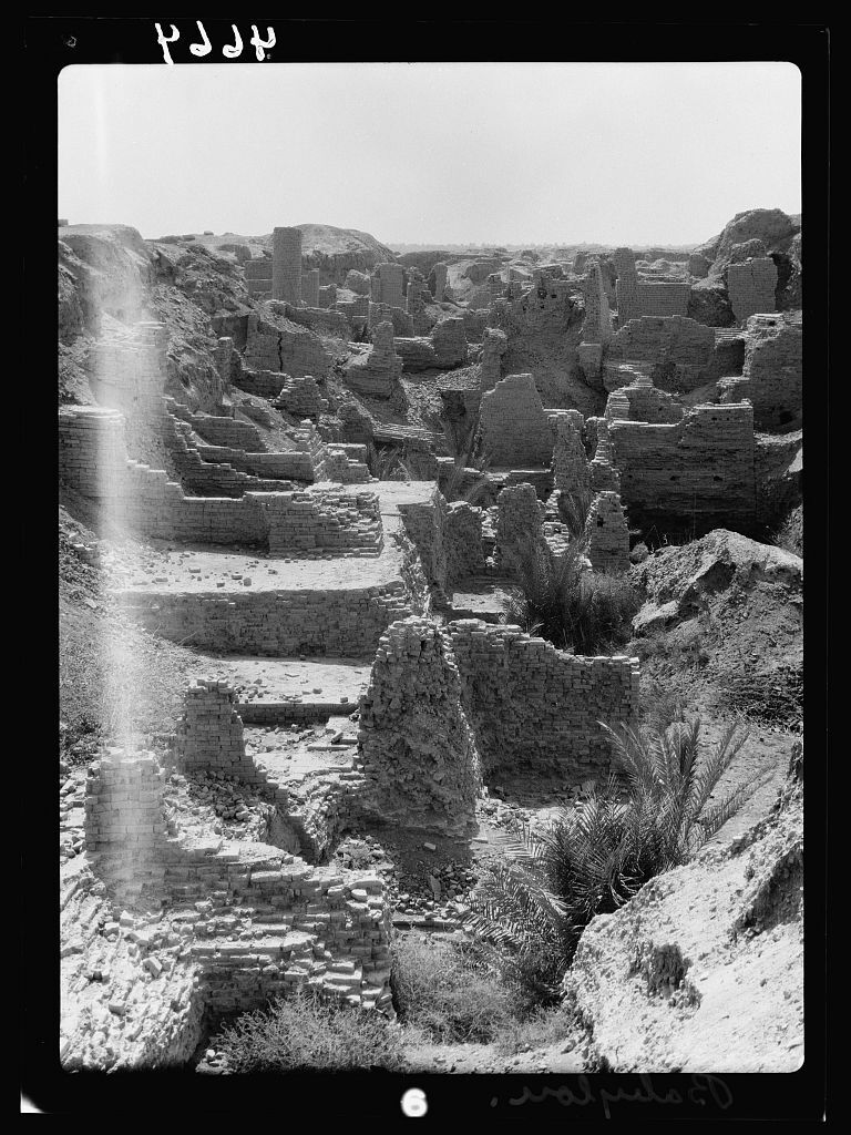 Развалины Вавилона на фотографиях 1932 года - История (наука), Археология, Историческое фото, Прошлое, Старое фото, Вавилон, 1932, Черно-белое фото, Длиннопост