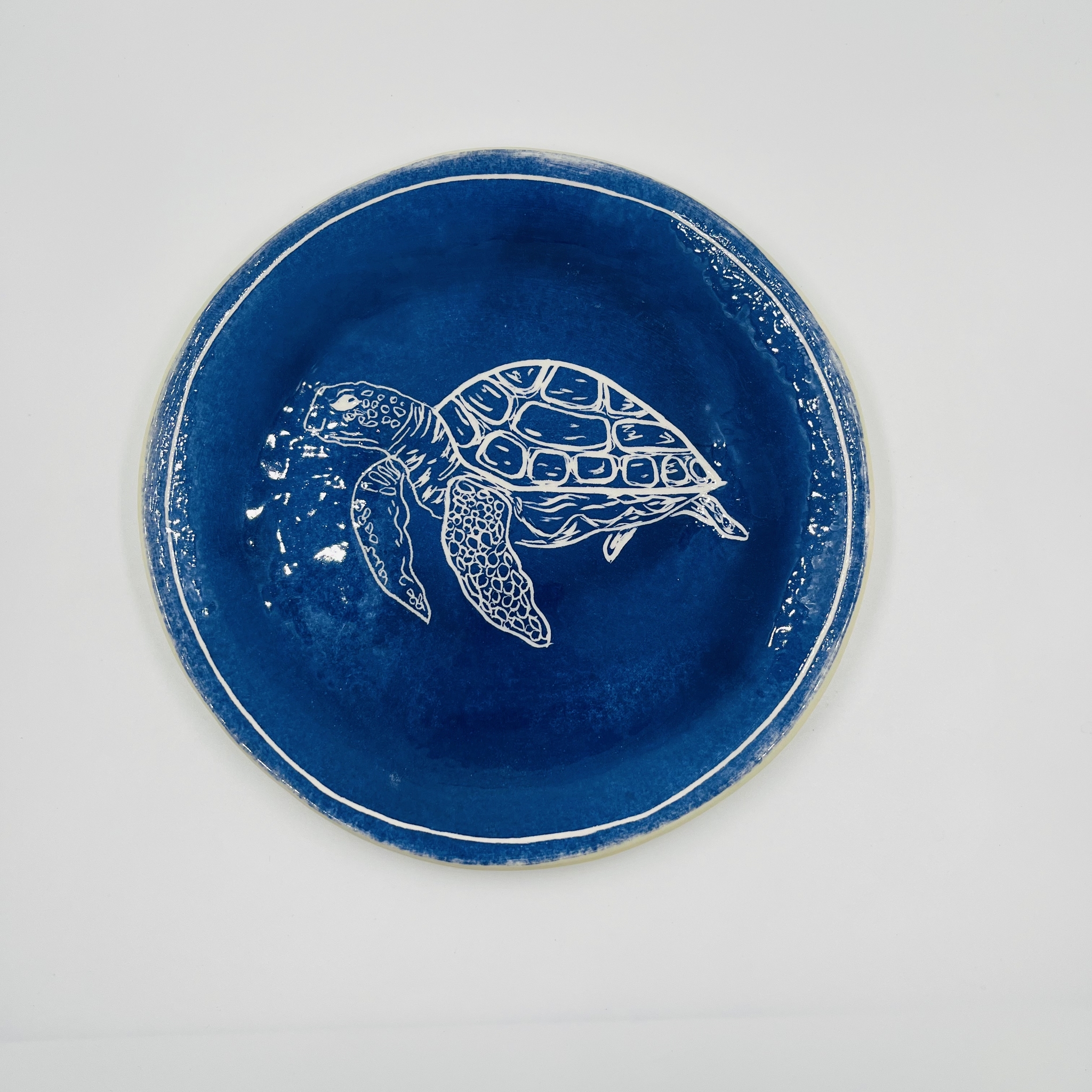 Ceramics handmade plate - Ceramics, Plate, Handmade, Turtle, Telegram (link), Instagram (link), Longpost