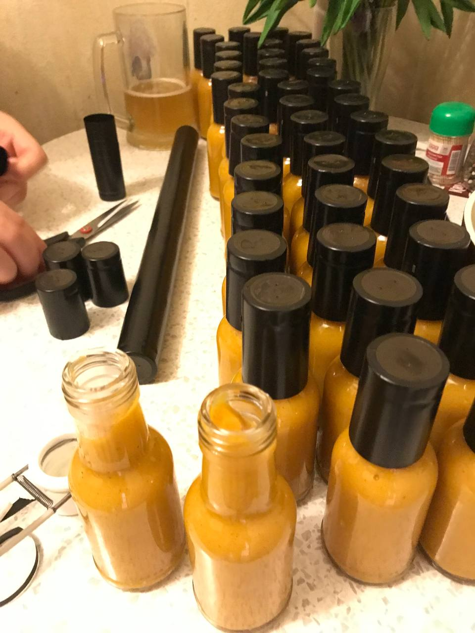 Making Spicy Pumpkin Orange Sauce - My, Hot peppers, Spicy sauce, Spicy cuisine, Preparation, Carolina Reaper, Scorpion Trinidad, Men's cooking, Video, Longpost