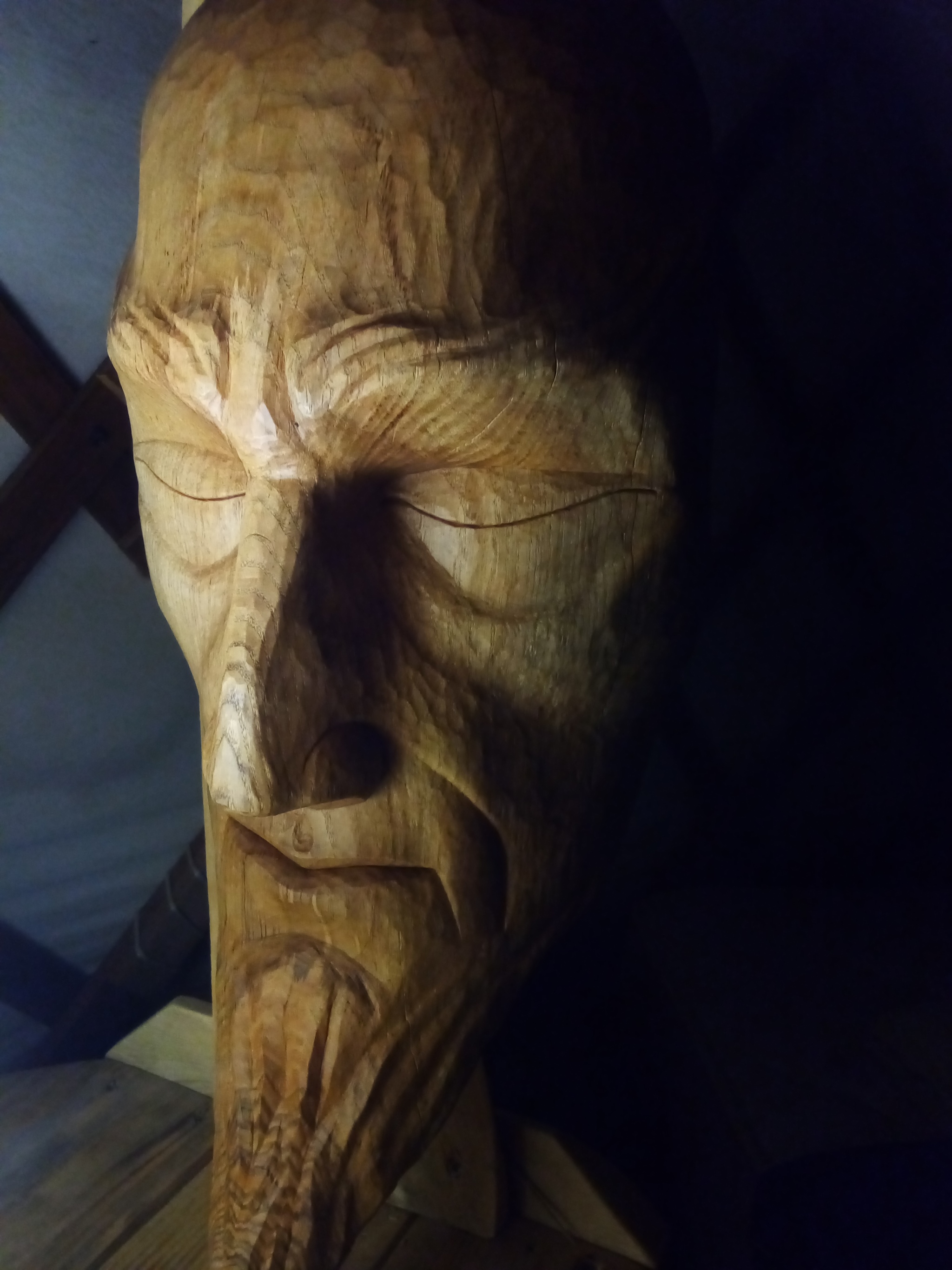 Khatab, tree from the shore - My, With your own hands, Handmade, Thread, Wood carving, Souvenirs, Presents, Decor, Interior, Mask, Longpost