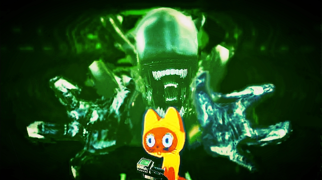 Kitten Gav in alien isolation - Soviet cartoons, Soyuzmultfilm, Kitten Woof, Cartoons, Stranger, Xenomorph, Alien: Isolation, Horror, Memes