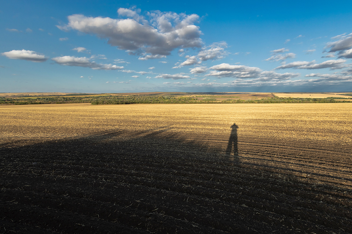 Self-portrait - My, Steppe, Rostov region, Field