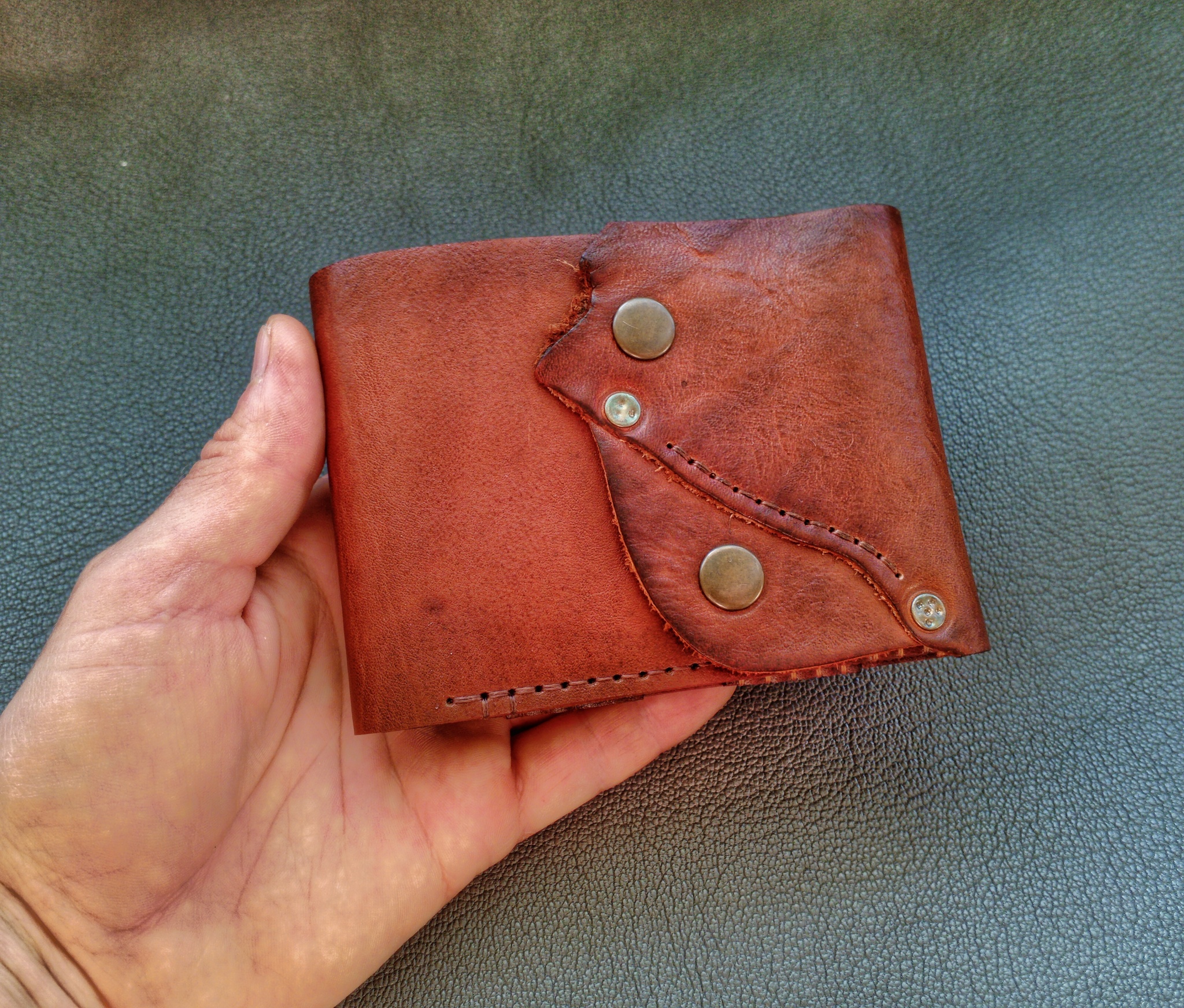 Men's wallet #76 - My, Handmade, Leather products, Natural leather, Hobby, Accessories, Sewing, Male, Wallet, Purse, Needlework, Leather, Needlework without process, Сумка, Работа мечты, Longpost