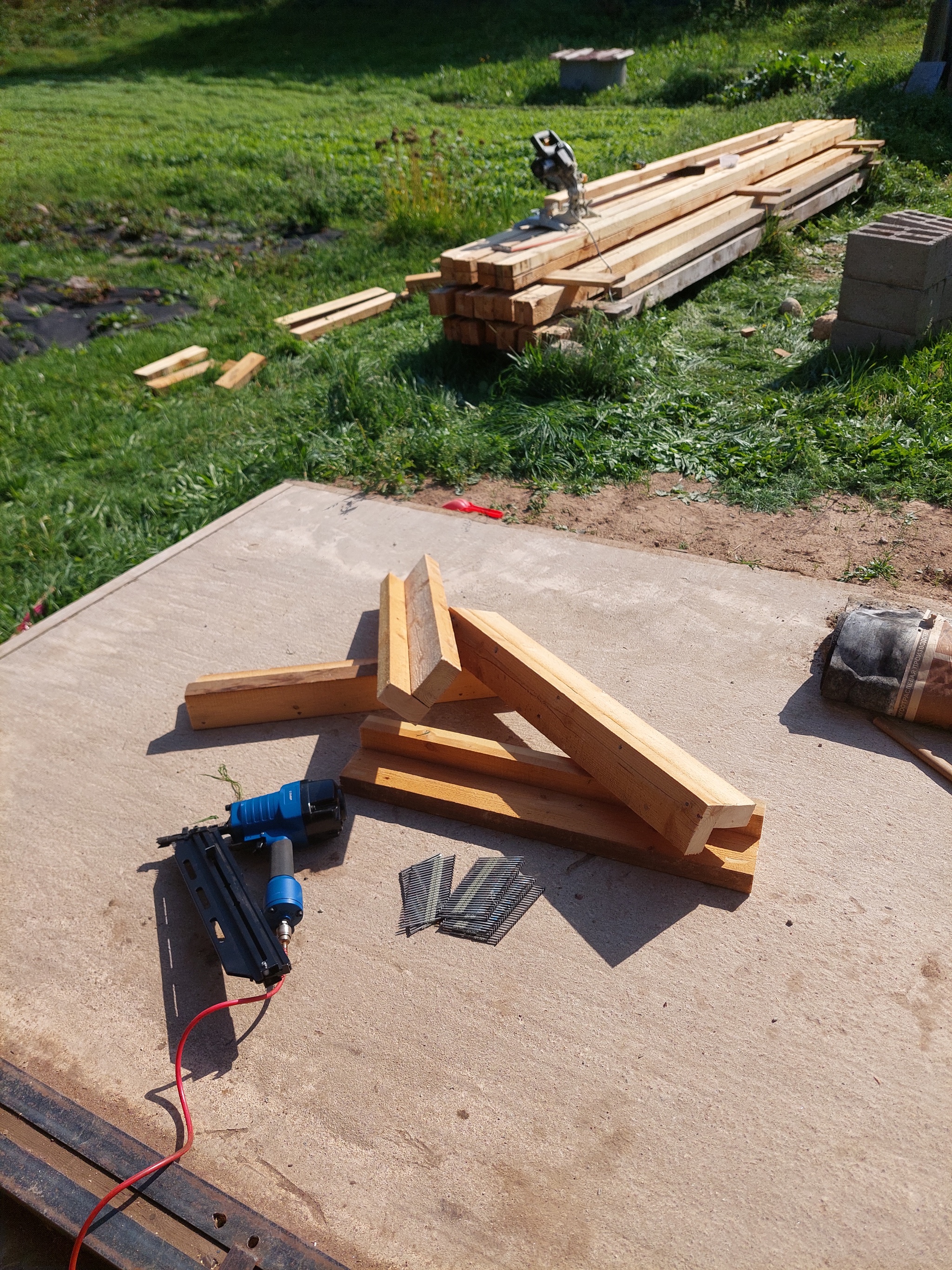 Continuation of the post Barn with a woodshed 14x5 - My, Project, Frame house, Amateur, Building, Barn, Reply to post, Longpost, Workbench, Woodworking, Carpenter, Furniture, A wave of posts