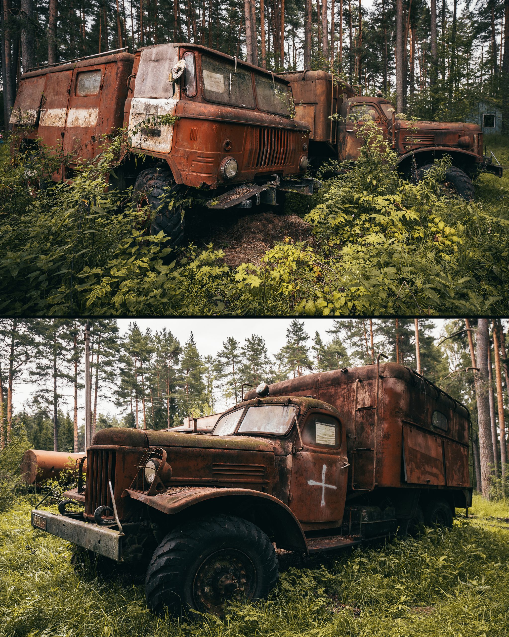 Abandoned cemetery of decommissioned equipment in the Tver region - My, Abandoned, Urbanphoto, Abandoned cars, UAZ, Local history, Travel across Russia, Tver region, sights, Urbanfact, Road trip, Pioneer camp, Longpost