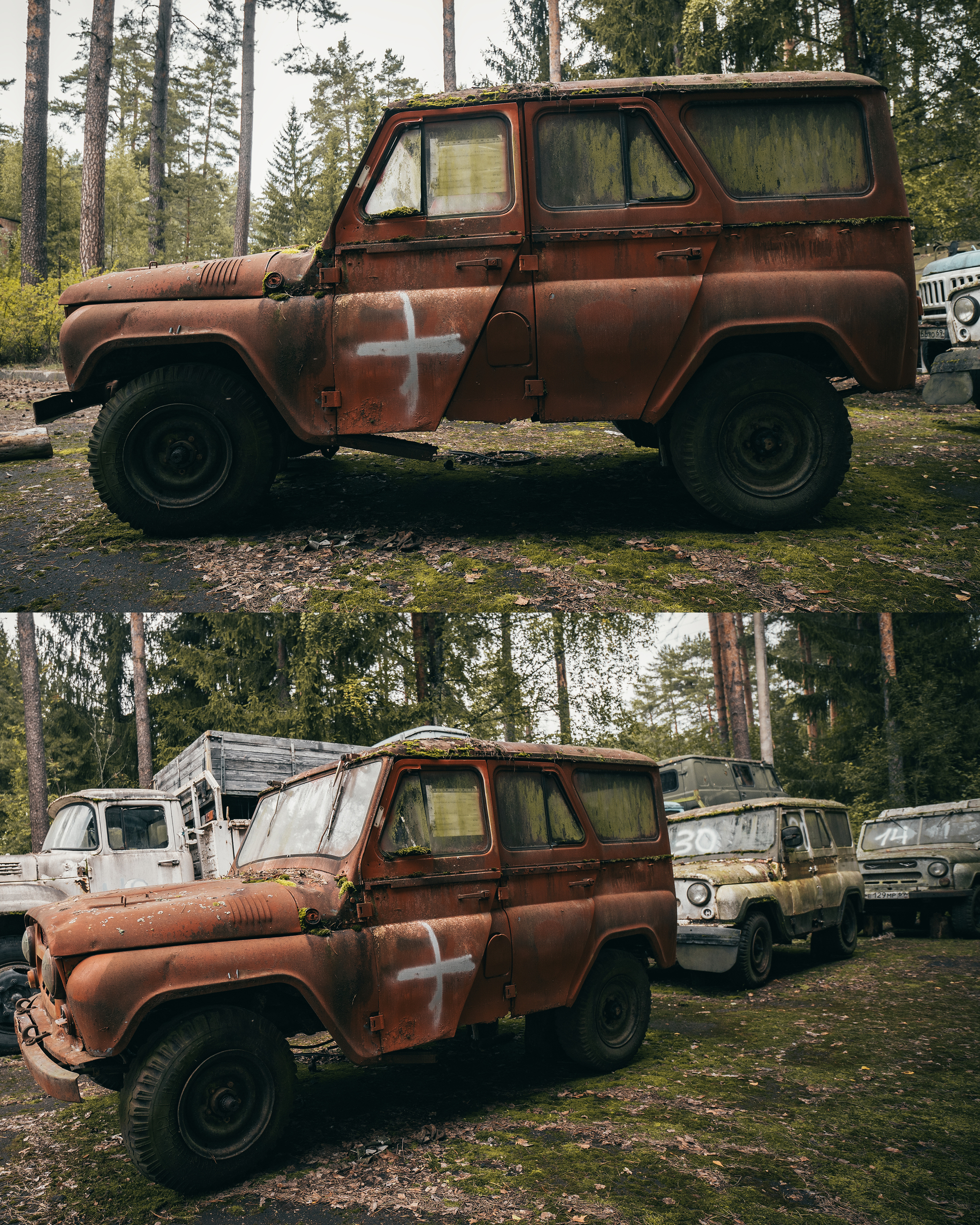 Abandoned cemetery of decommissioned equipment in the Tver region - My, Abandoned, Urbanphoto, Abandoned cars, UAZ, Local history, Travel across Russia, Tver region, sights, Urbanfact, Road trip, Pioneer camp, Longpost