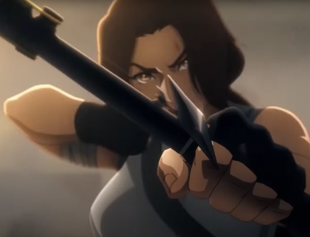 Response to the post Lara Croft's Breasts Were Taken Away - IGN Publishes Exclusive Video of Netflix's Tomb Raider Anime - Game world news, Tomb raider, Netflix, Anime, Lara Croft, Video, Longpost, Boobs, League of legends, Movies, Crossover, Makima, Reply to post, YouTube (link)